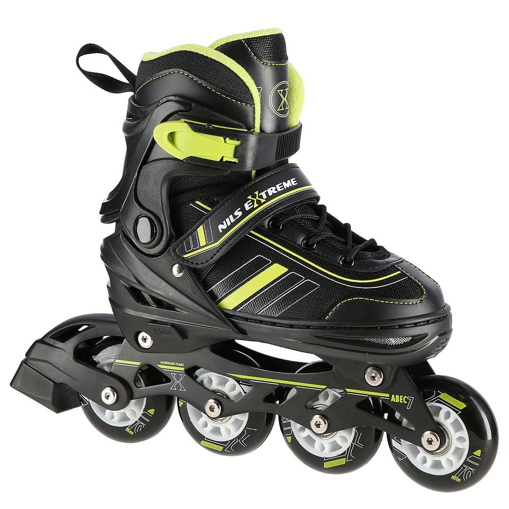 NILS EXTREME Inlineskates Kinderinliner Rollschuhe Schlittschuhe, (Spar-Set, 2-St., 34-38), 2in1 Inliner & Schlittschuh, größenverstellbar, ABEC 7