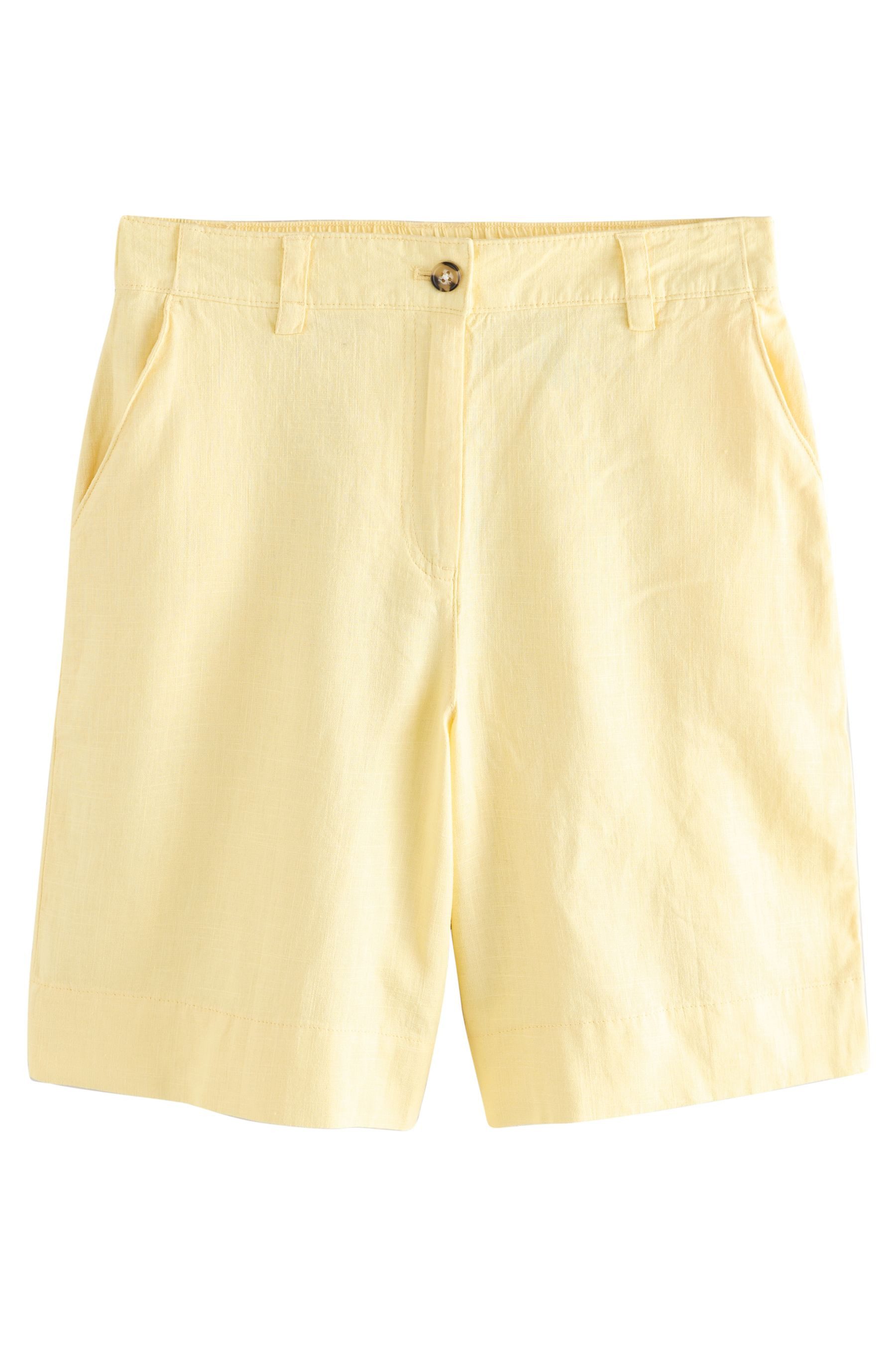 Next Shorts Knielange Shorts aus Leinengemisch (1-tlg)