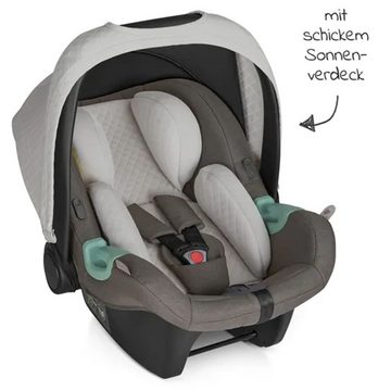 ABC Design Babyschale Tulip - Diamond Edition - Herb, bis: 13 kg, Gruppe 0+ Baby Autositz - ab Geburt bis 13 kg inkl. Zusatzverdeck