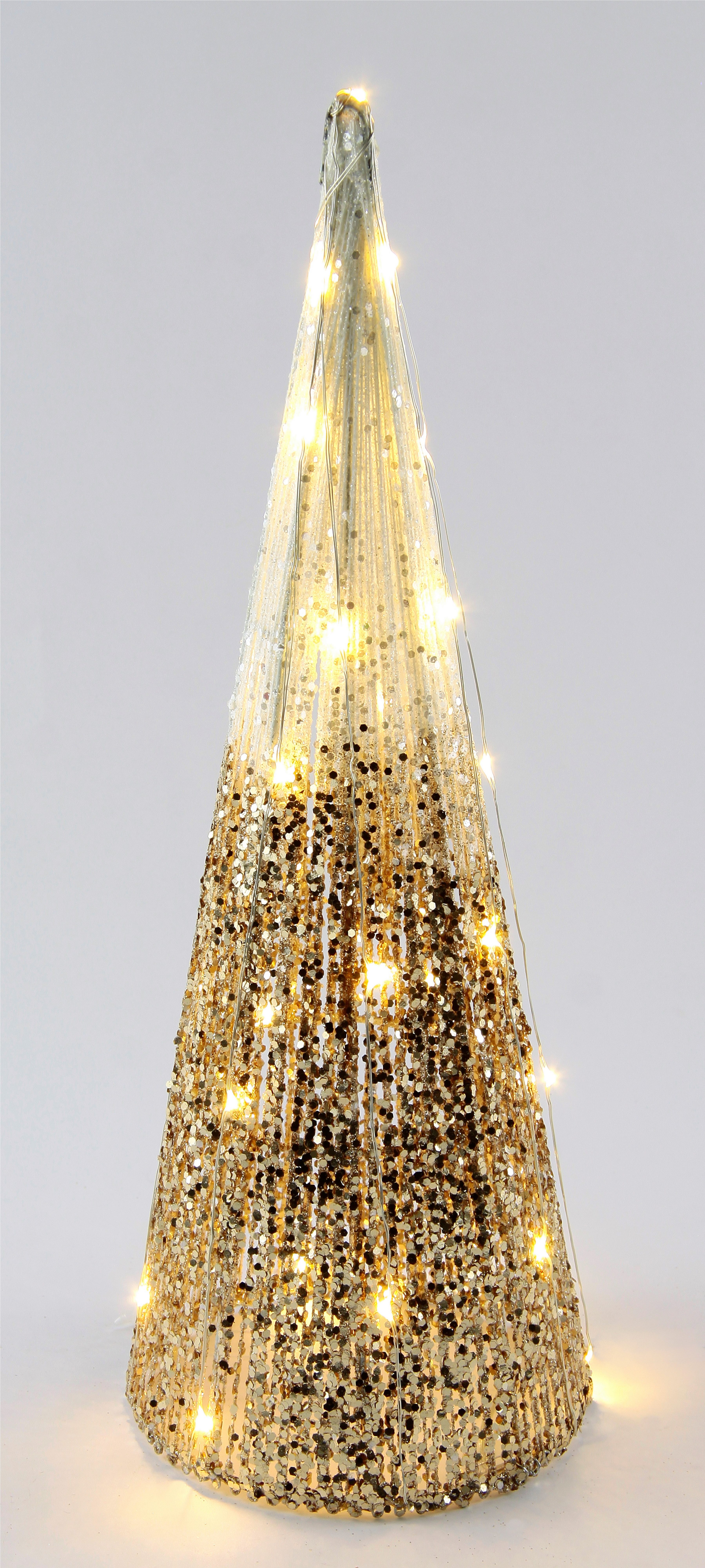 I.GE.A. LED-Dekofigur Weihnachtspyramide mit LED Licht (1 St), Warmweiß, Weihnachtsbaum Tannenbaum Weihnachtsdeko Deko Beleuchtung – Bild 2 von 4