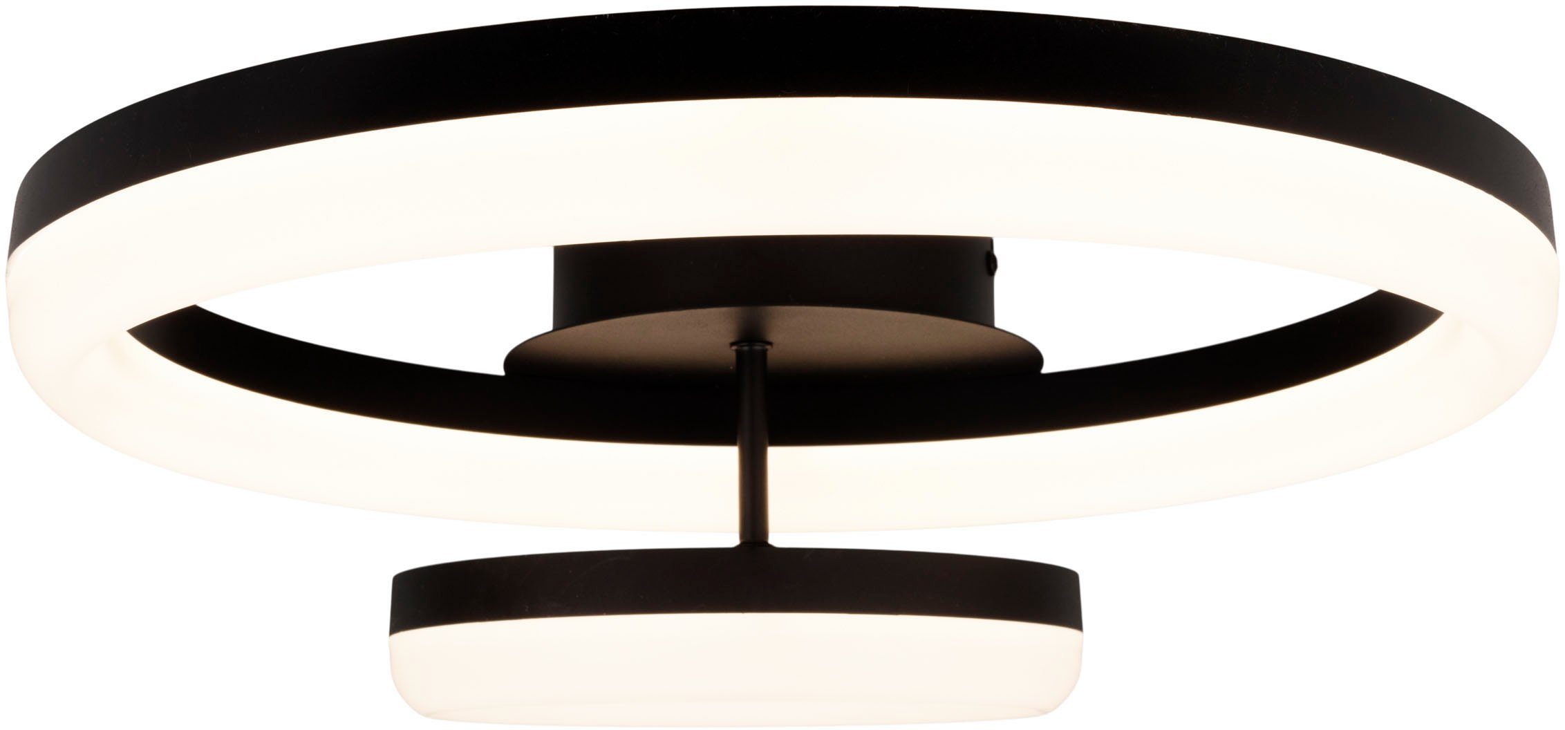 näve LED Deckenleuchte CIRCULO, Dimmfunktion, LED fest integriert, Warmweiß, Stufenweise dimmbar per Wandschalter