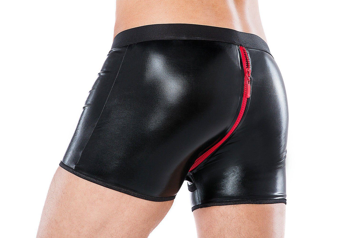 Andalea Boxershorts Wetlook-Boxershorts mit Reißverschluss Herrenslip günstig online kaufen