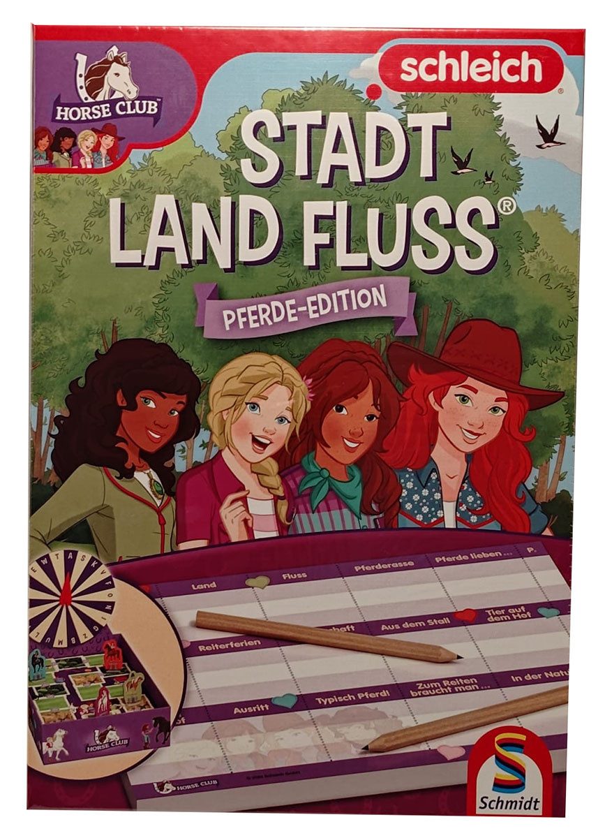 Schmidt Spiele Spiel Schmidt Spiele 40649 Horse Club - Stadt Land Fluss - Kinderspiel, Set, Stadt, Land, Fluss