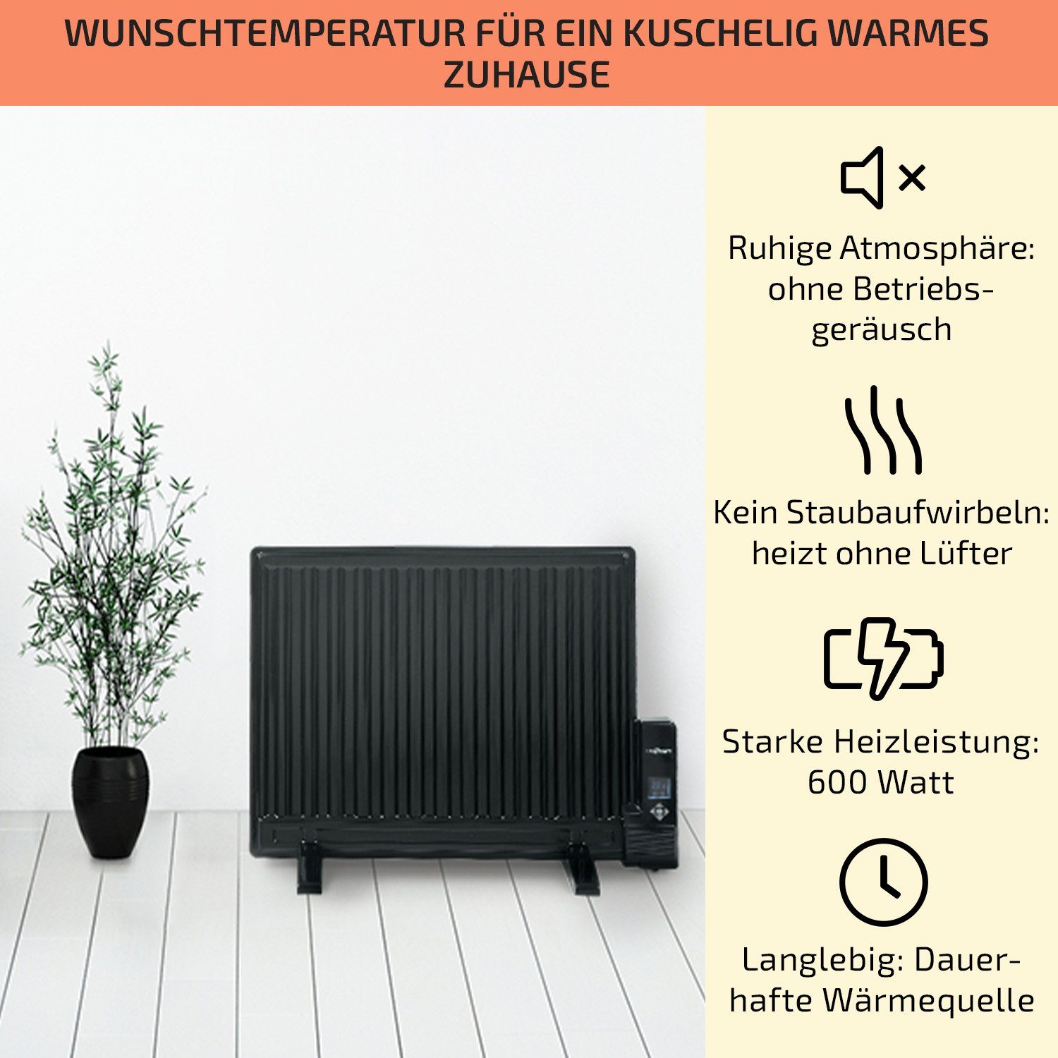 ONECONCEPT Heizstrahler Wallander, 600 W, Ölradiator günstig online kaufen