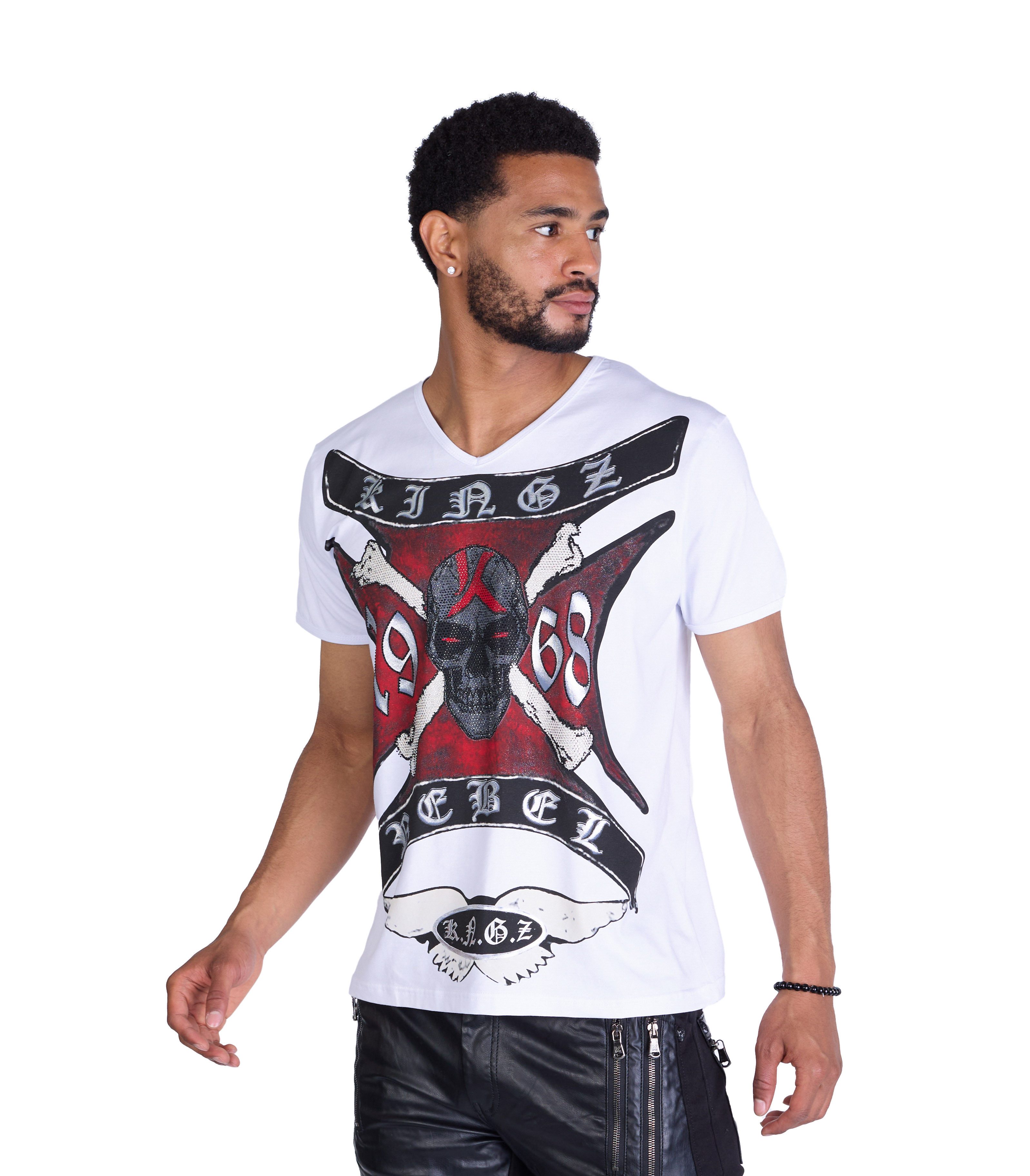 KINGZ T-Shirt Totenkopf Shirt von KINGZ günstig online kaufen