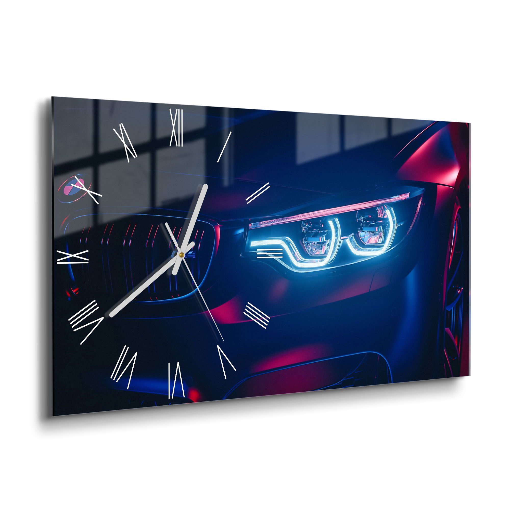 DEQORI Wanduhr 'BWM Frontal Nahaufnahme' (Glas Glasuhr modern Wand Uhr Desi günstig online kaufen