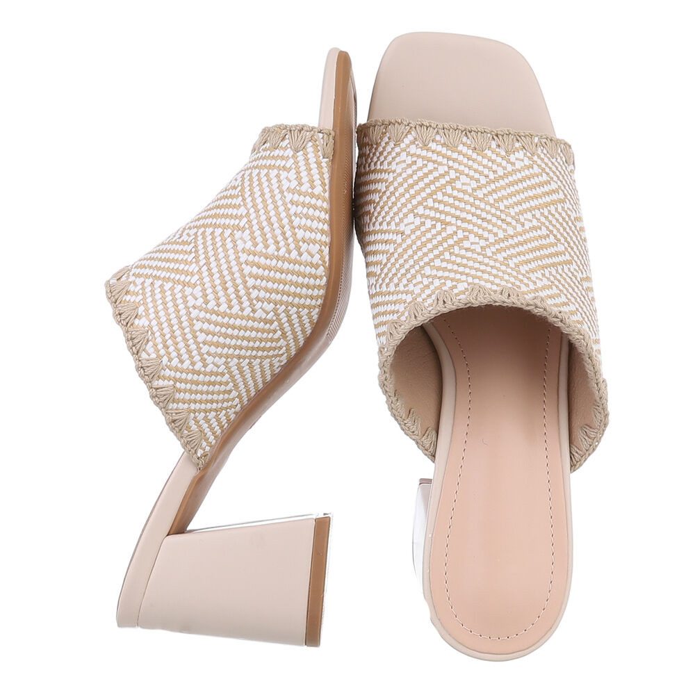 Ital-Design Elegante Mules mit Absatz für Damen - Komfort und Stil Pantolet günstig online kaufen