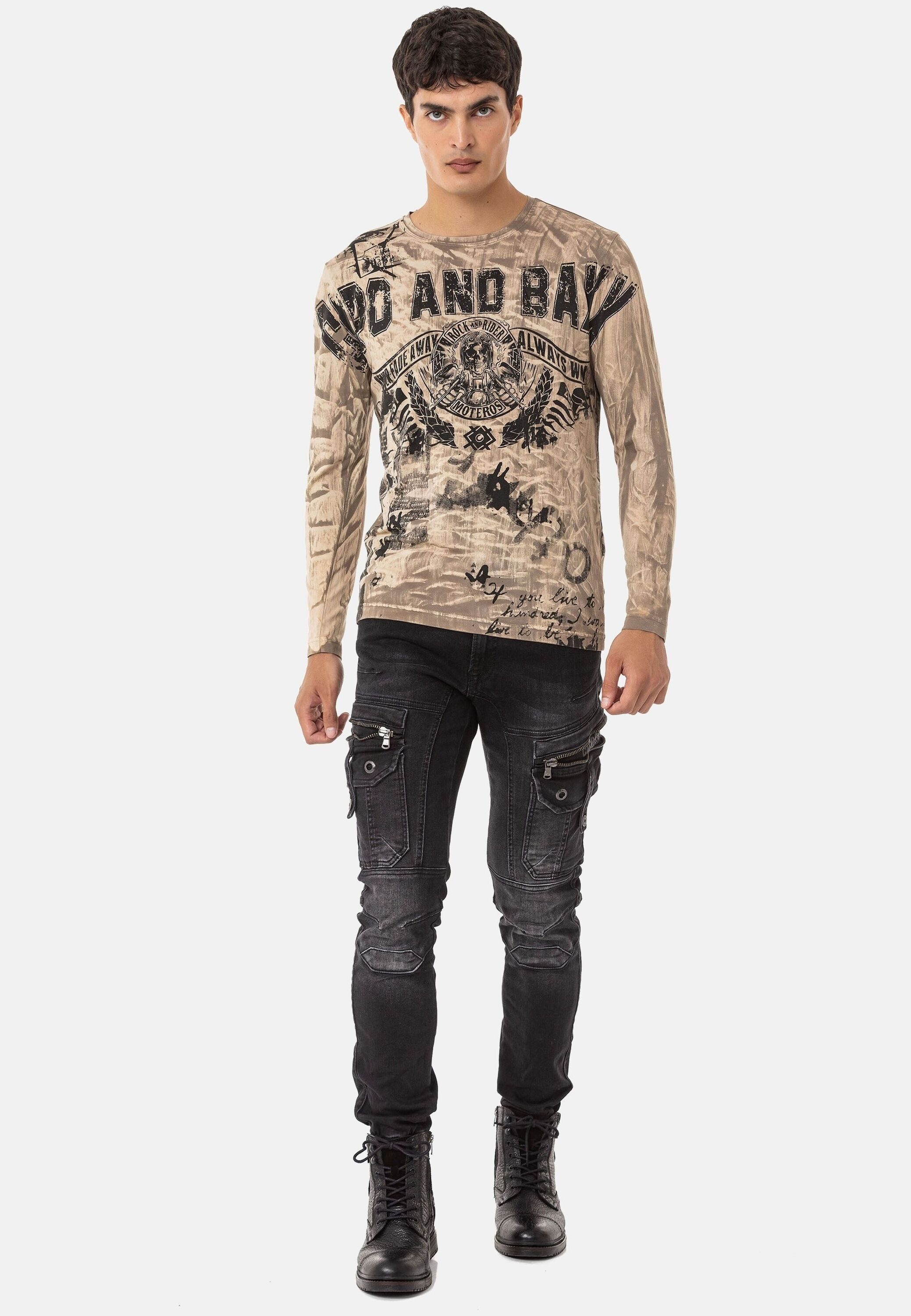 Cipo & Baxx Regular-fit-Jeans Jeans mit trendigen Cargotaschen, CD-845