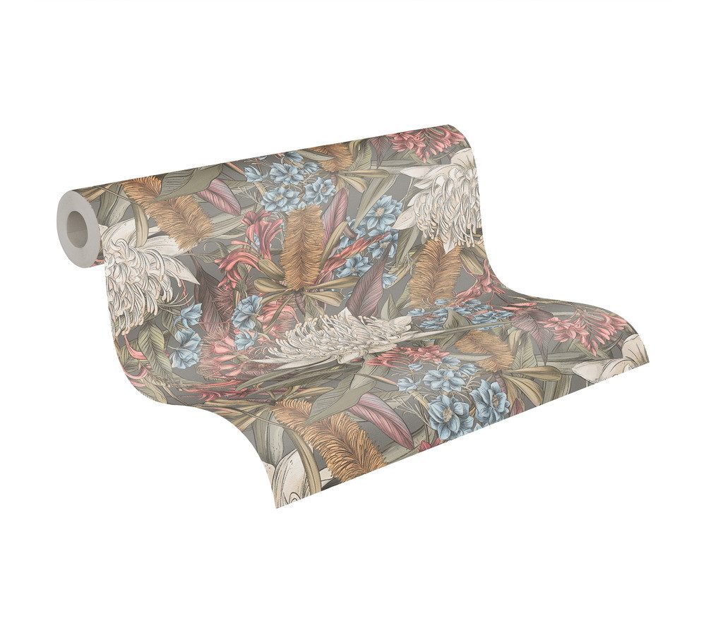 Bricoflor Vlies Blumentapete In Pastellfarben Tapete Mit Großen Blumen Im V günstig online kaufen