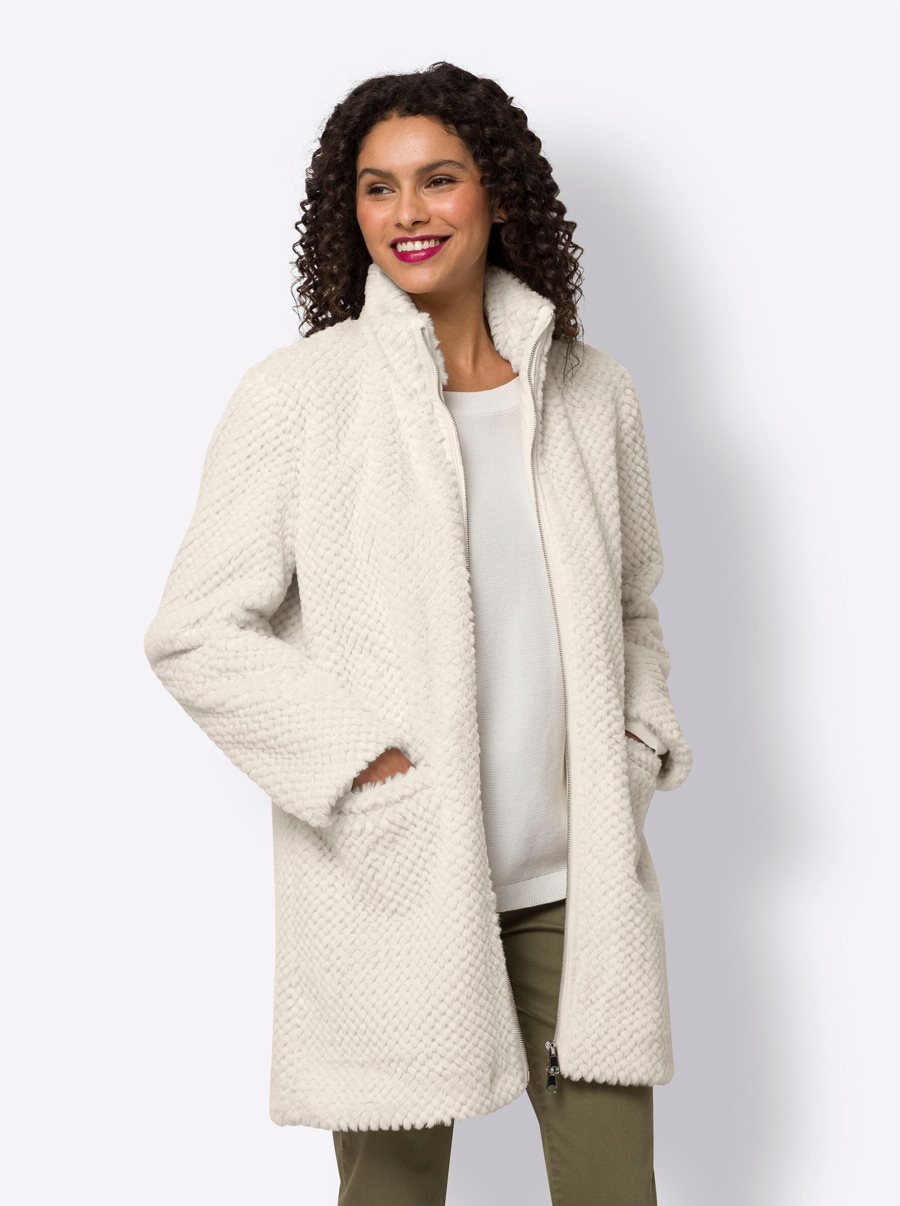 heine Allwetterjacke Fellimitatjacke günstig online kaufen