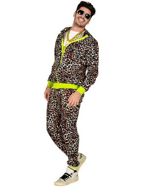 Widmann S.r.l. Kostüm 80er Jahre Trainingsanzug 'Leopard' für Erwachsene