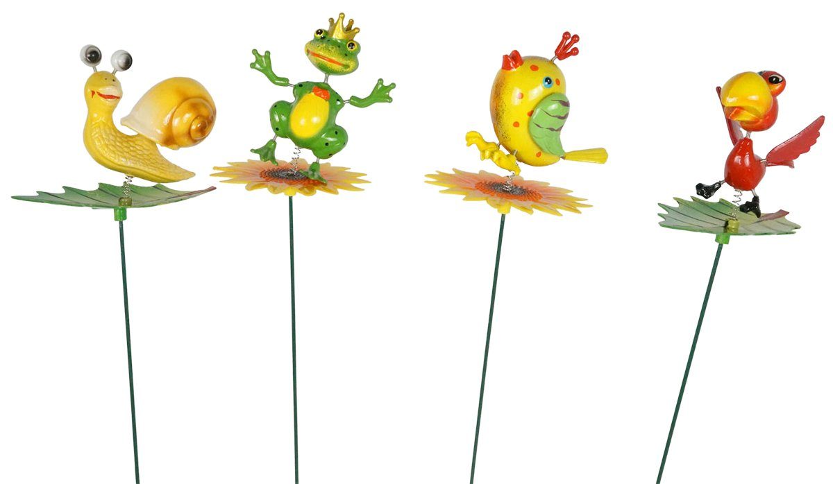 Denk Gartenstecker 4er Set bunte Gartenstecker günstig online kaufen