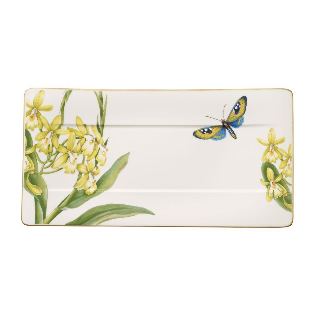Villeroy & Boch Servierplatte Amazonia Servierteller, 35 x 18 cm, Porzellan, (1-tlg)