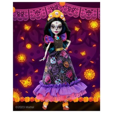 Mattel® Anziehpuppe Monster High Howliday Día De Muertos Skelita Calaveras Doll Puppe