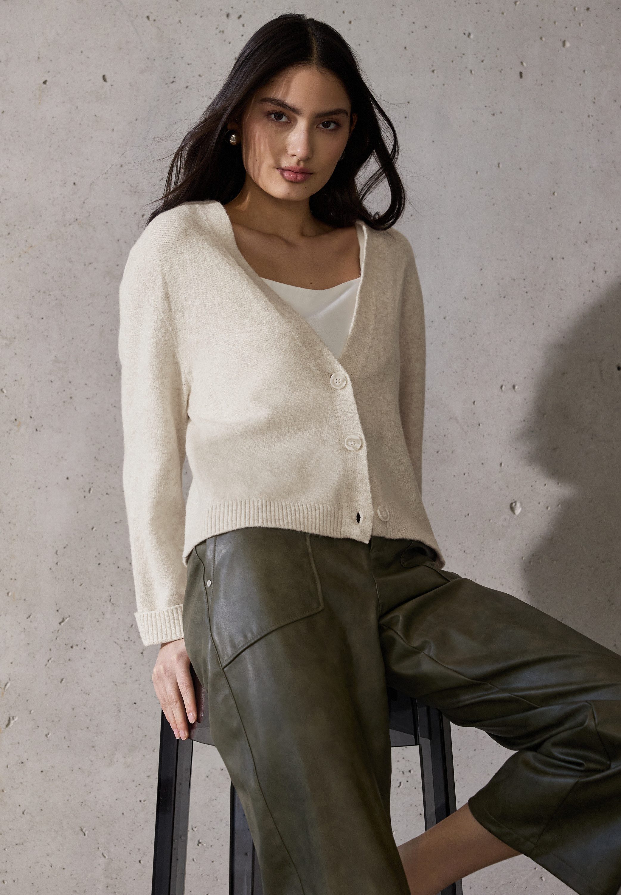 STREET ONE STUDIO Cardigan mit Knopfleiste