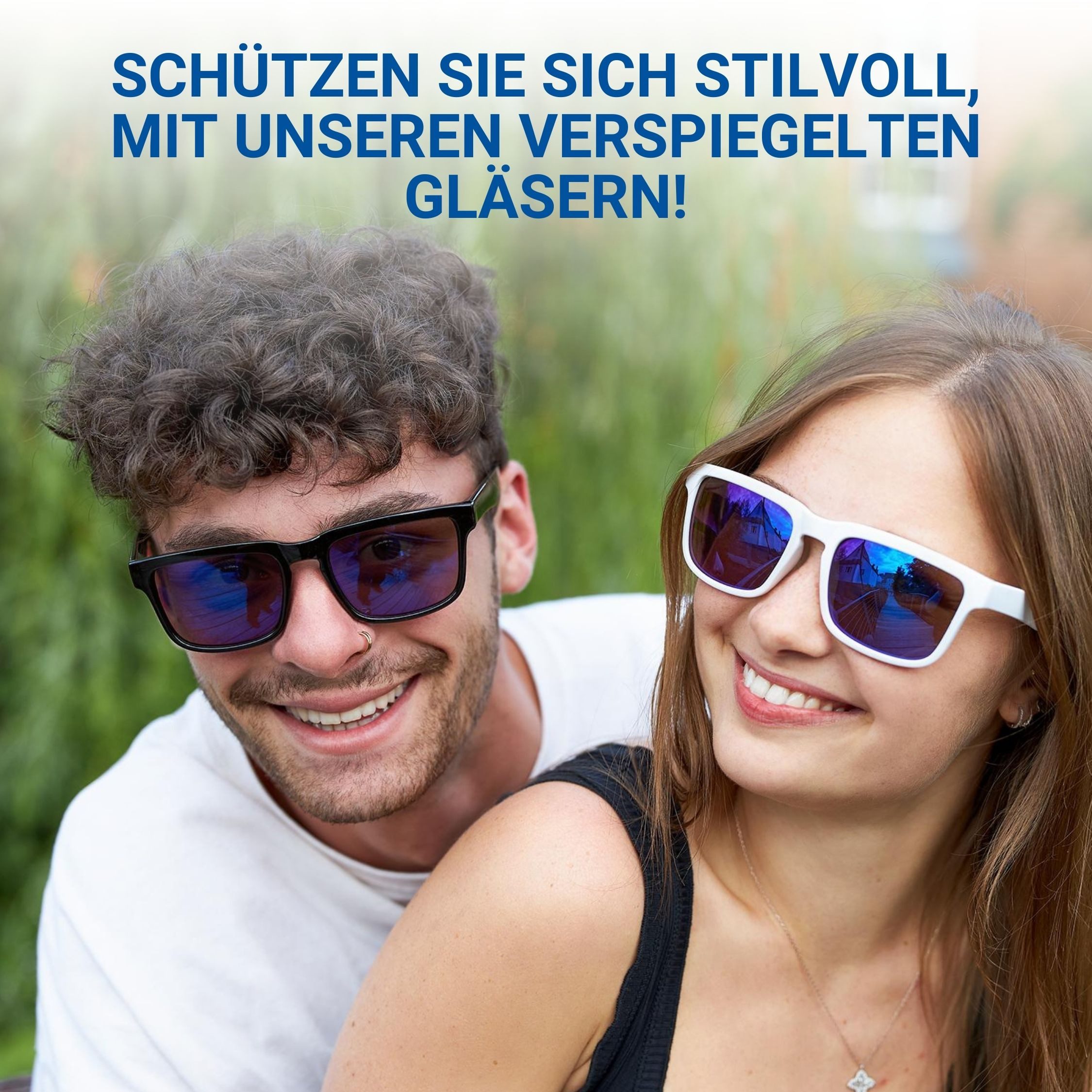 elasto Sonnenbrille Sunshine-Brille aus Kunststoff mit UV-400-Schutz schwarz – Bild 5 von 5