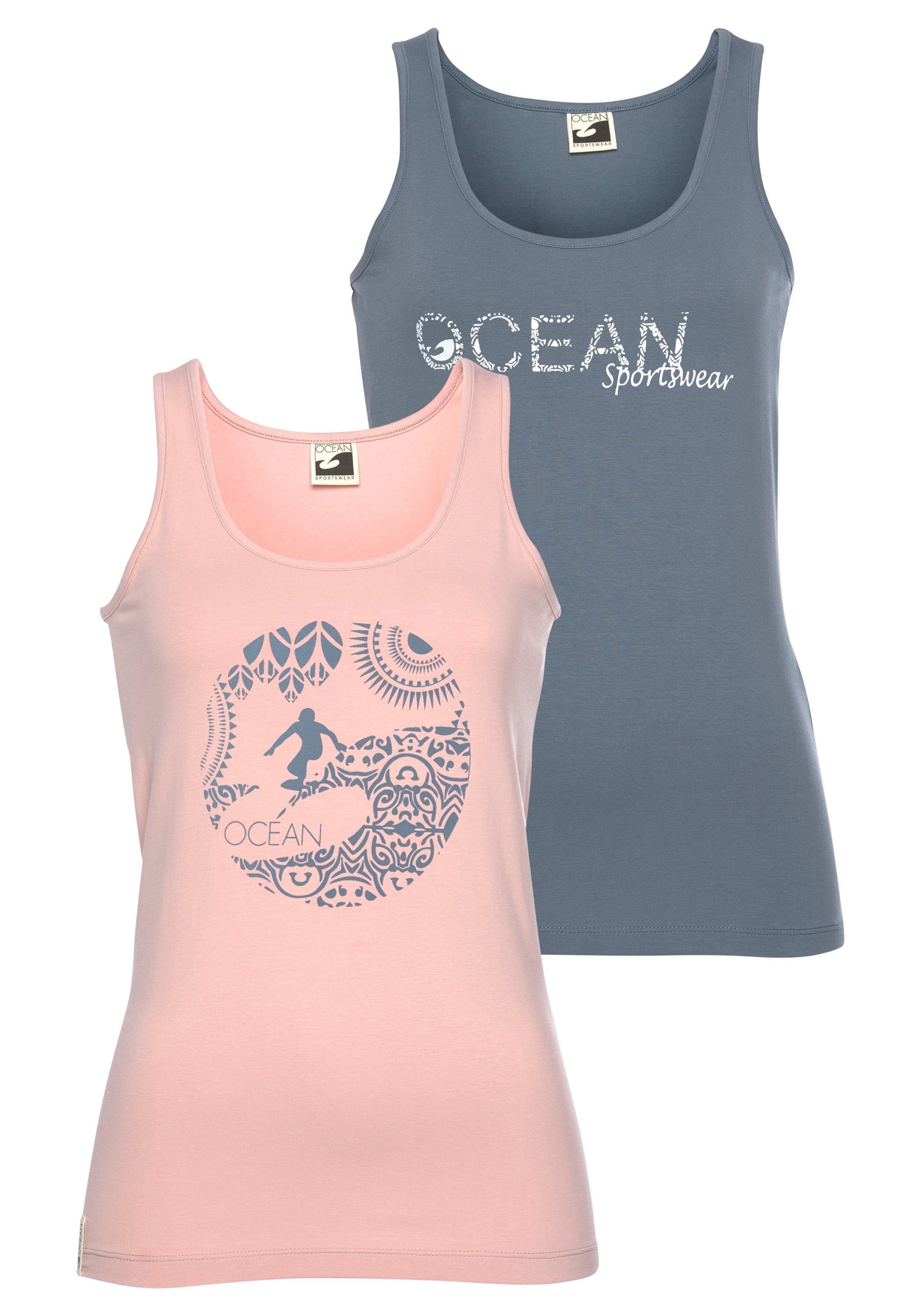 Ocean Sportswear Tanktop (Packung, 2er-Pack) mit unterschiedlichen Drucken