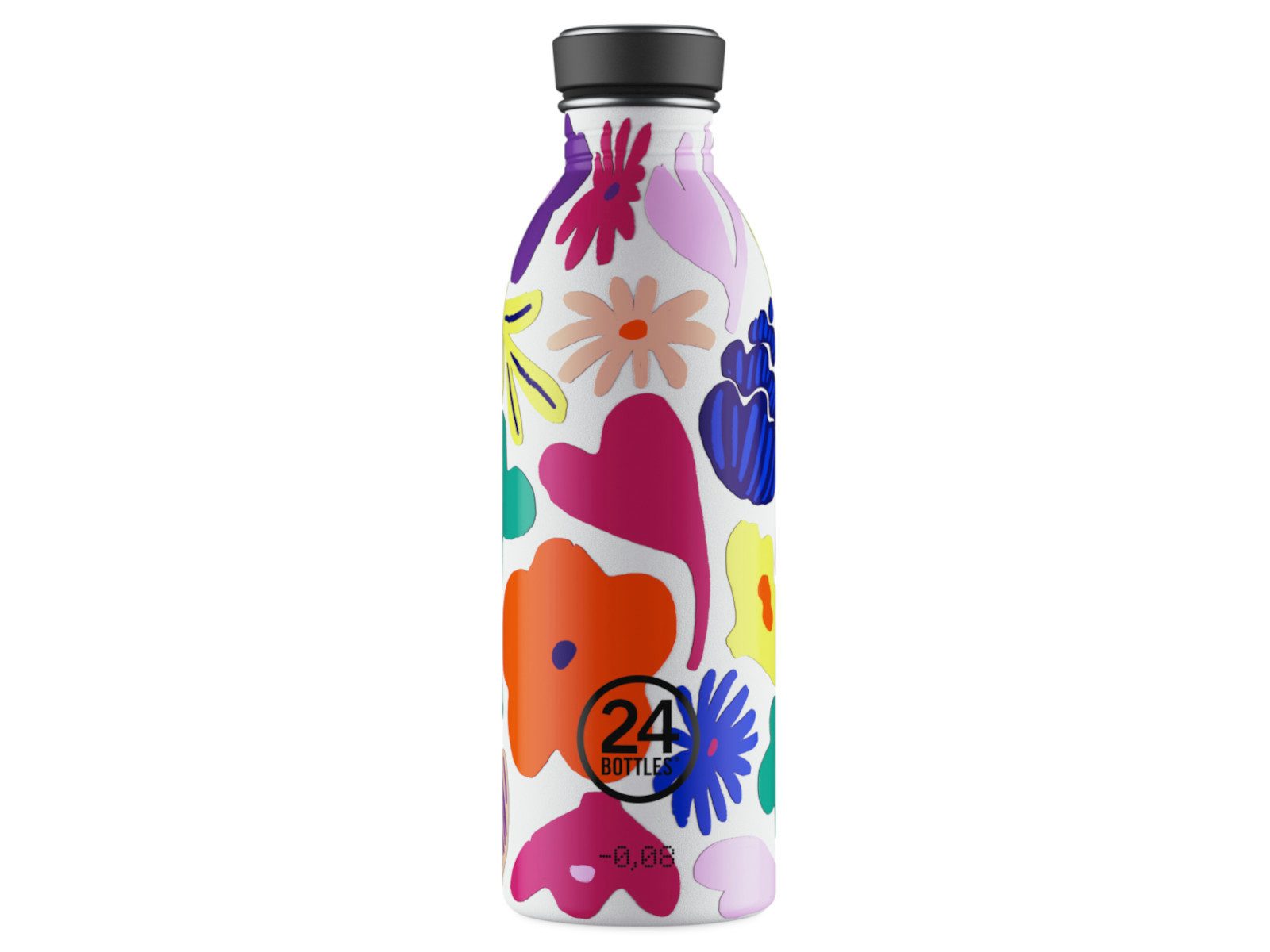 24 Bottles Trinkflasche Trinkflasche 0,5 l Urban Bottle Acqua Fiorita, Trinkflasche, Ø6,5cm, 18/8 Edelstahl, mehrfarbig