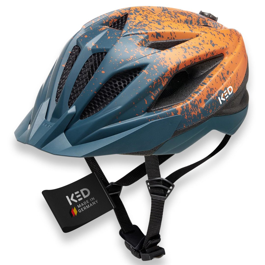 KED Fahrradhelm Street Jr Pro Kinder- und Jugend-Fahrradhelm, Made in Germany, Maxshell-Technologie, K-FIT Anpassung