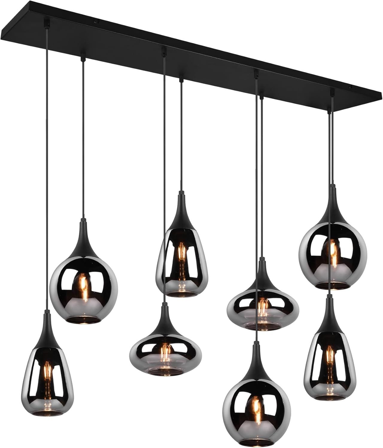 lightling Pendelleuchte Ludmila, ohne Leuchtmittel, In der Höhe anpassbar, IP20, Deckenmontage