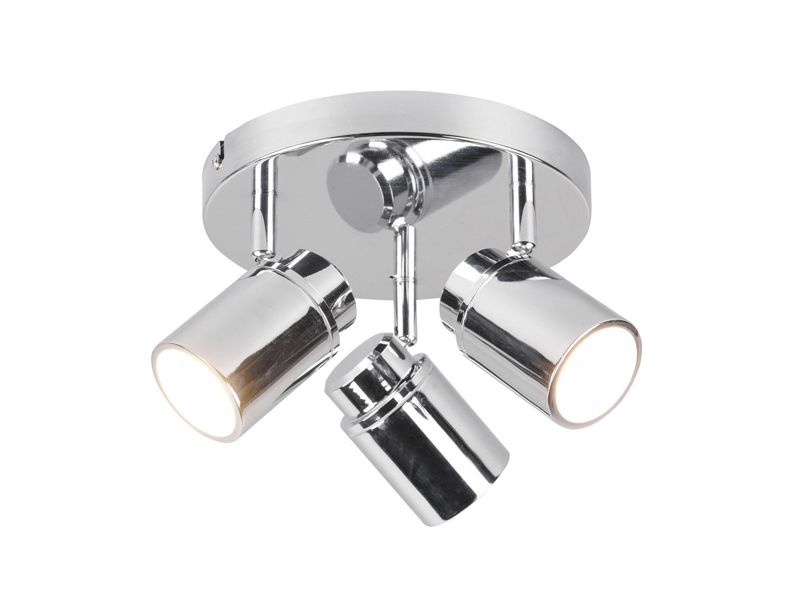 TRIO Leuchten LED Deckenstrahler als Badezimmer-Lampe geeignet Ø 20cm, dimmbar, LED wechselbar, Warmweiß, innen Bad-Lampe Decke, Strahler schwenkbar inkl. GU10 LED