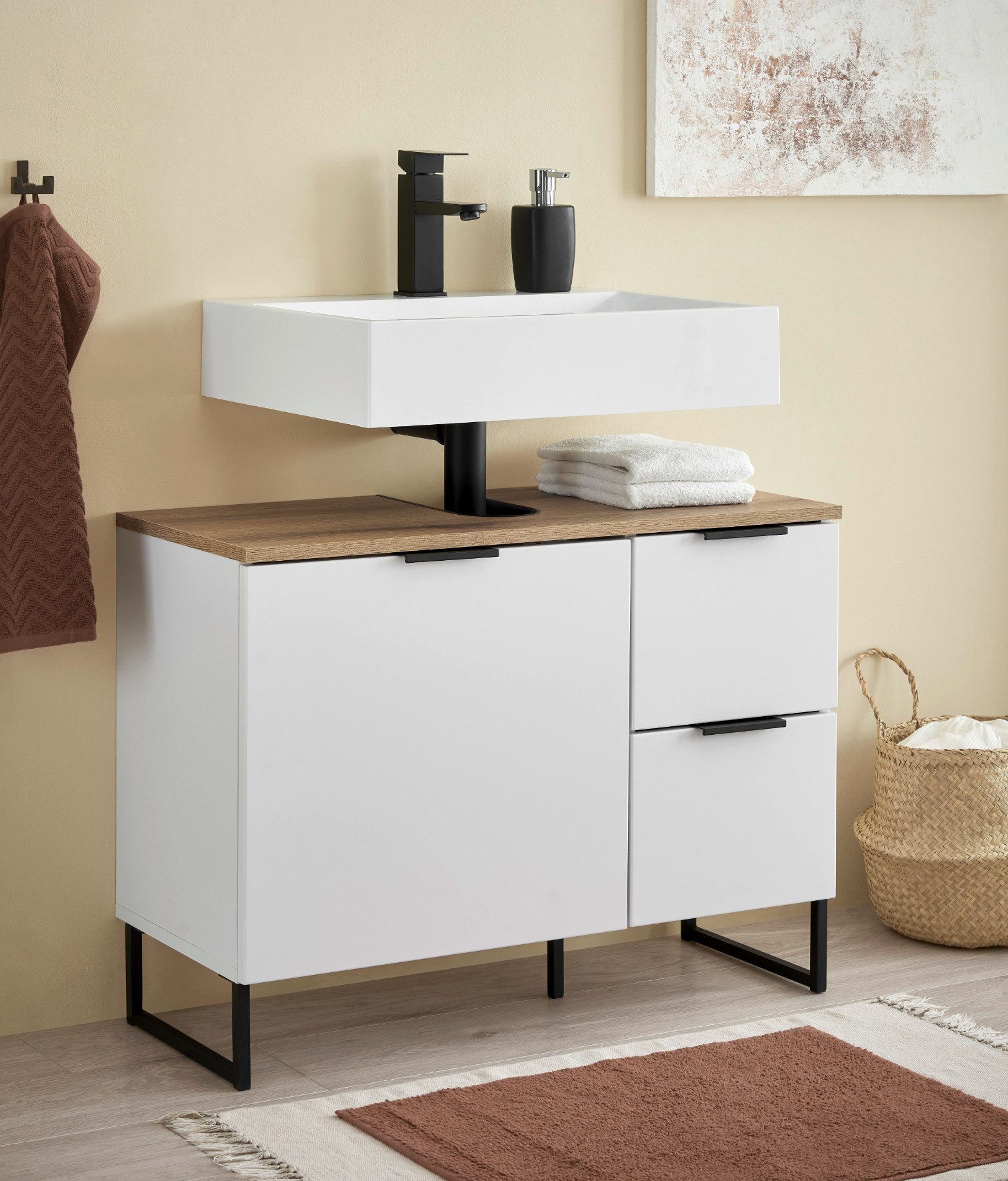 moebel-dich-auf Waschbeckenunterschrank Aspen 80 80 x günstig online kaufen