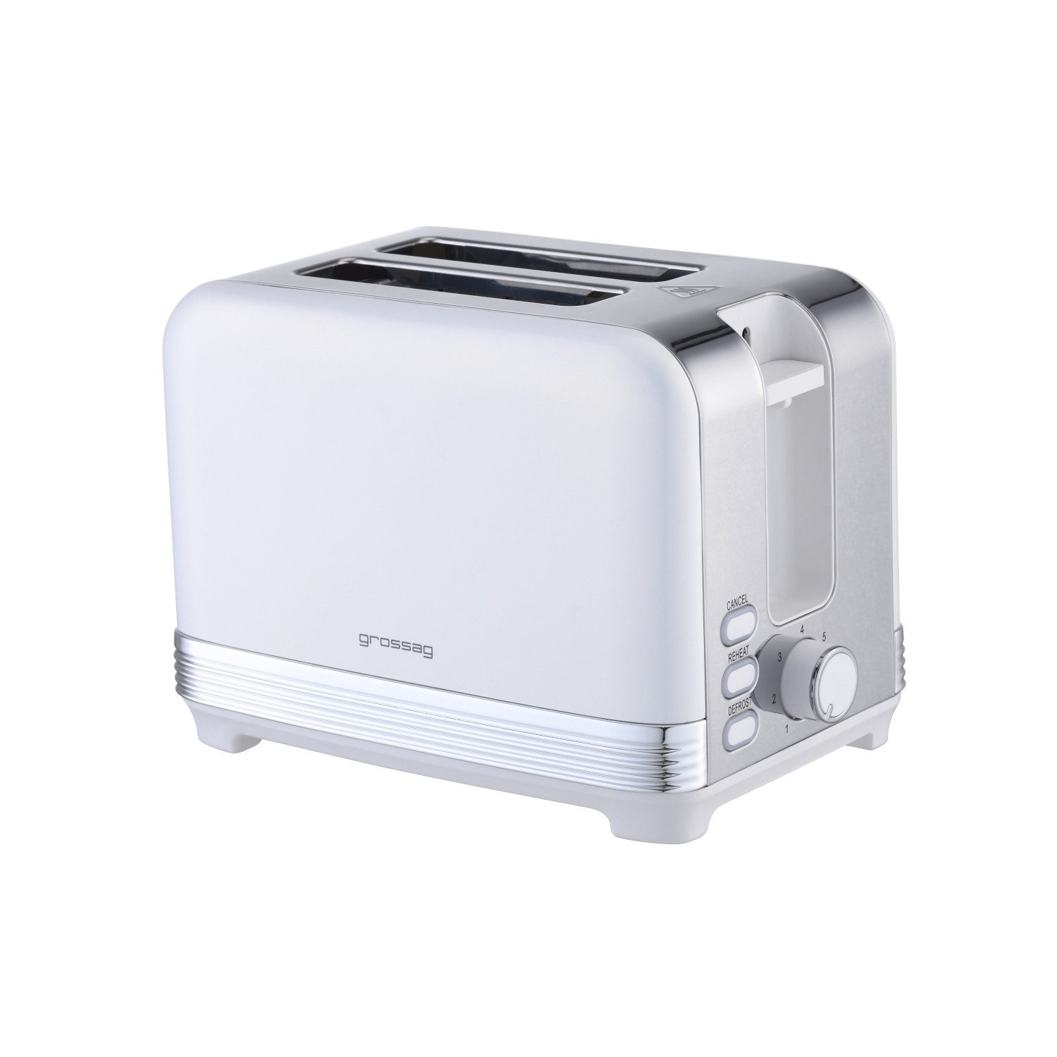 grossag Toaster Edelstahl-Toaster, TA 28, 2-Scheiben Toaster, für 2 Scheiben, 930,00 W, Metallic-Design