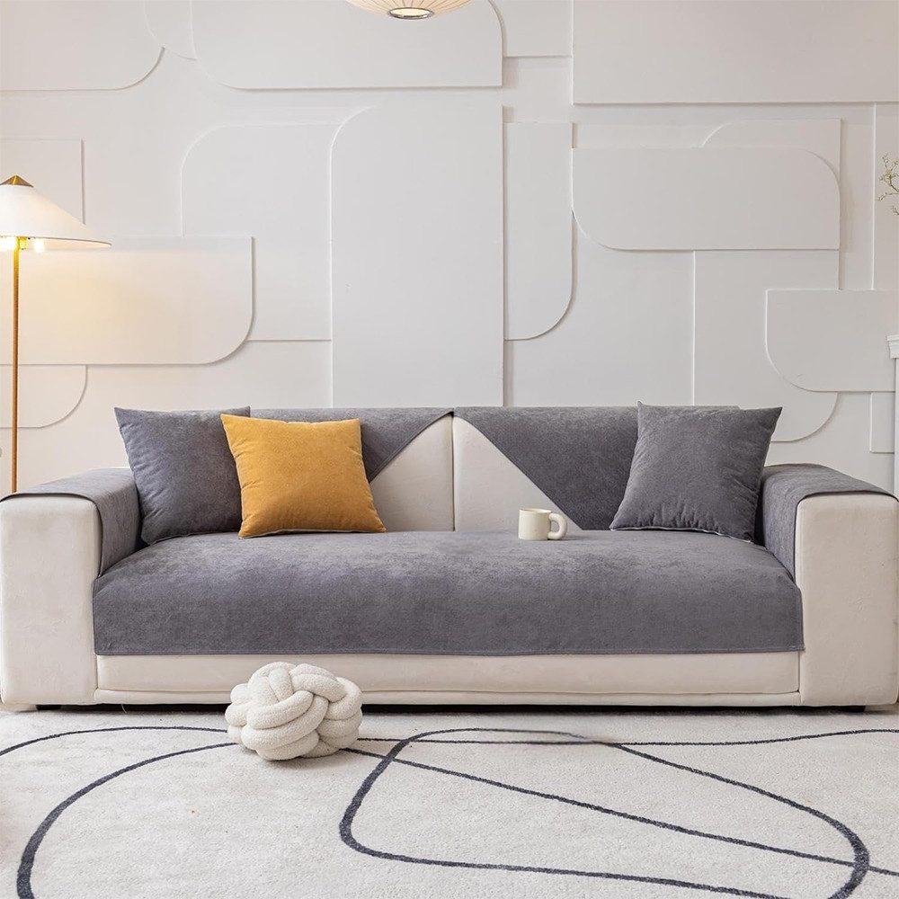 TUWENA Sofabezug Sofabezug für alle Jahreszeiten, Sofa Abdeckung 1 2 3 4 Sitzer – Bild 2 von 5