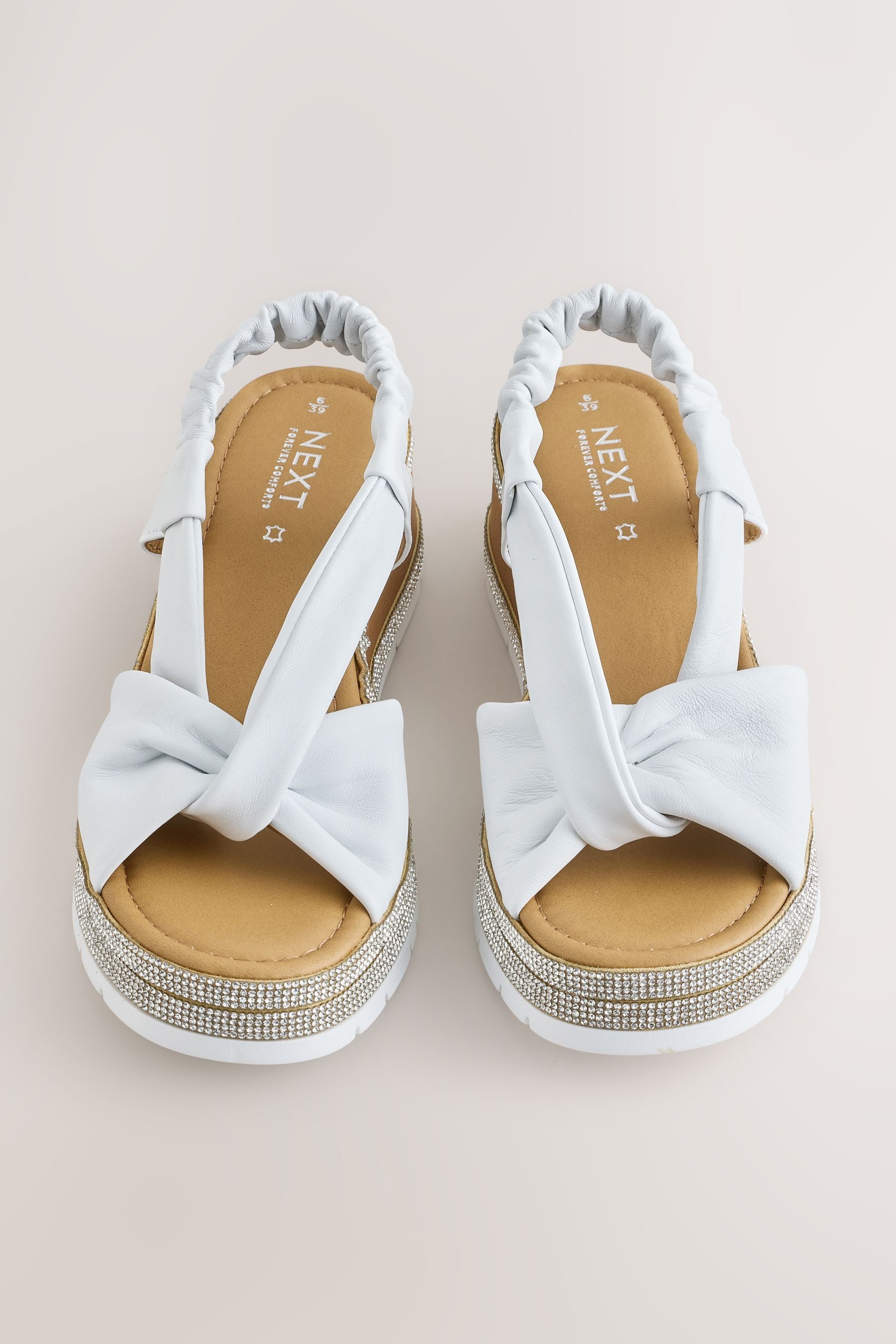 Next Forever Comfort® zehenfreie Wedges mit Glitzer Keilsandalette (1-tlg)