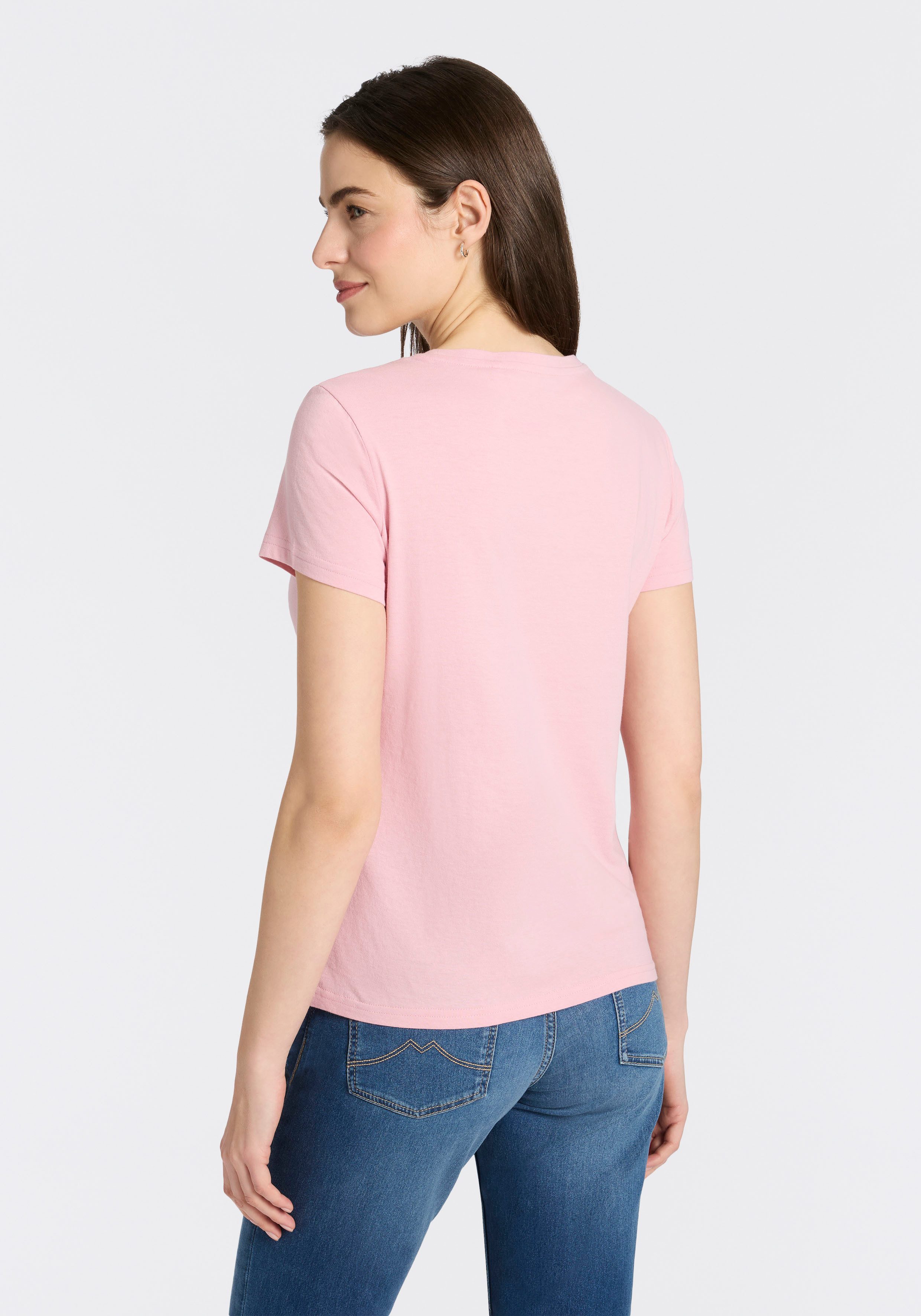 MUSTANG T-Shirt Trageangenehme Baumwollqualität günstig online kaufen
