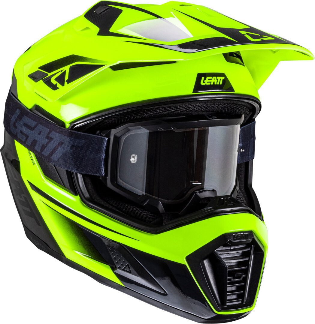 Leatt Motocrosshelm ADV 8.5 Helm mit Brille, Notfallsystem-polsterung (eqrs)