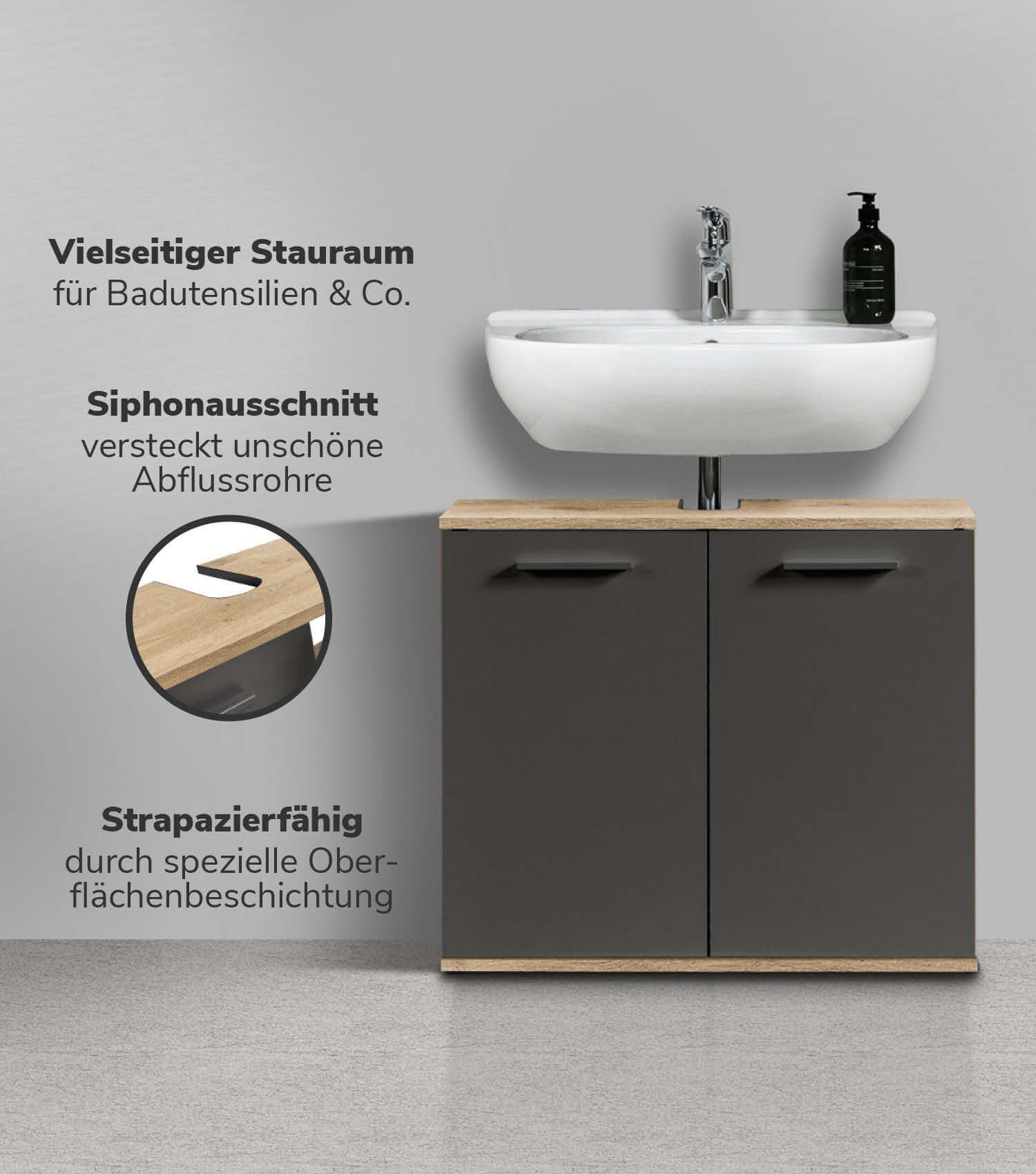 mokebo Waschbeckenunterschrank Der Waschbär (mit Einlegeboden) günstig online kaufen