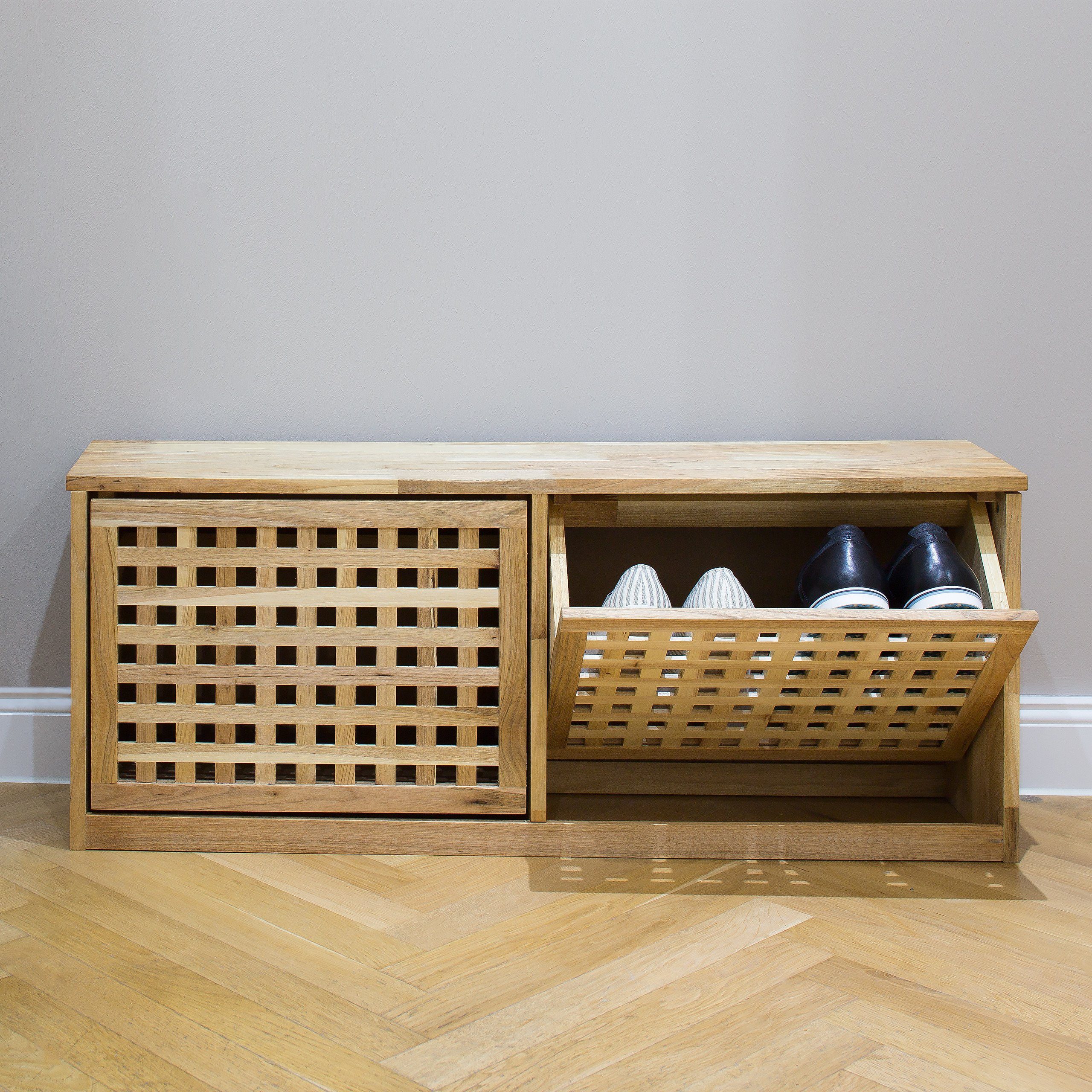 relaxdays Schuhkipper Walnuss günstig online kaufen