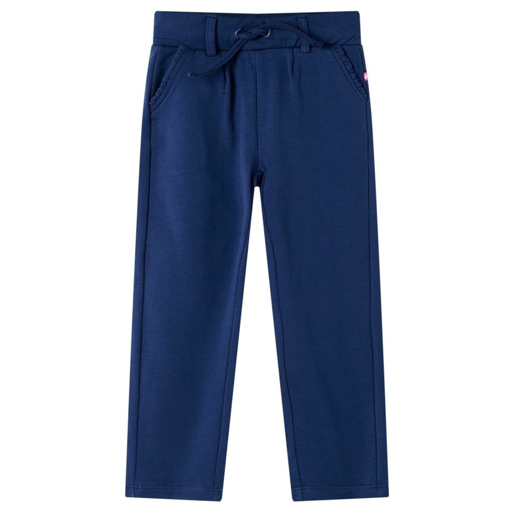 Schlupfhose Kinderhose mit Kordelzug Marineblau 104