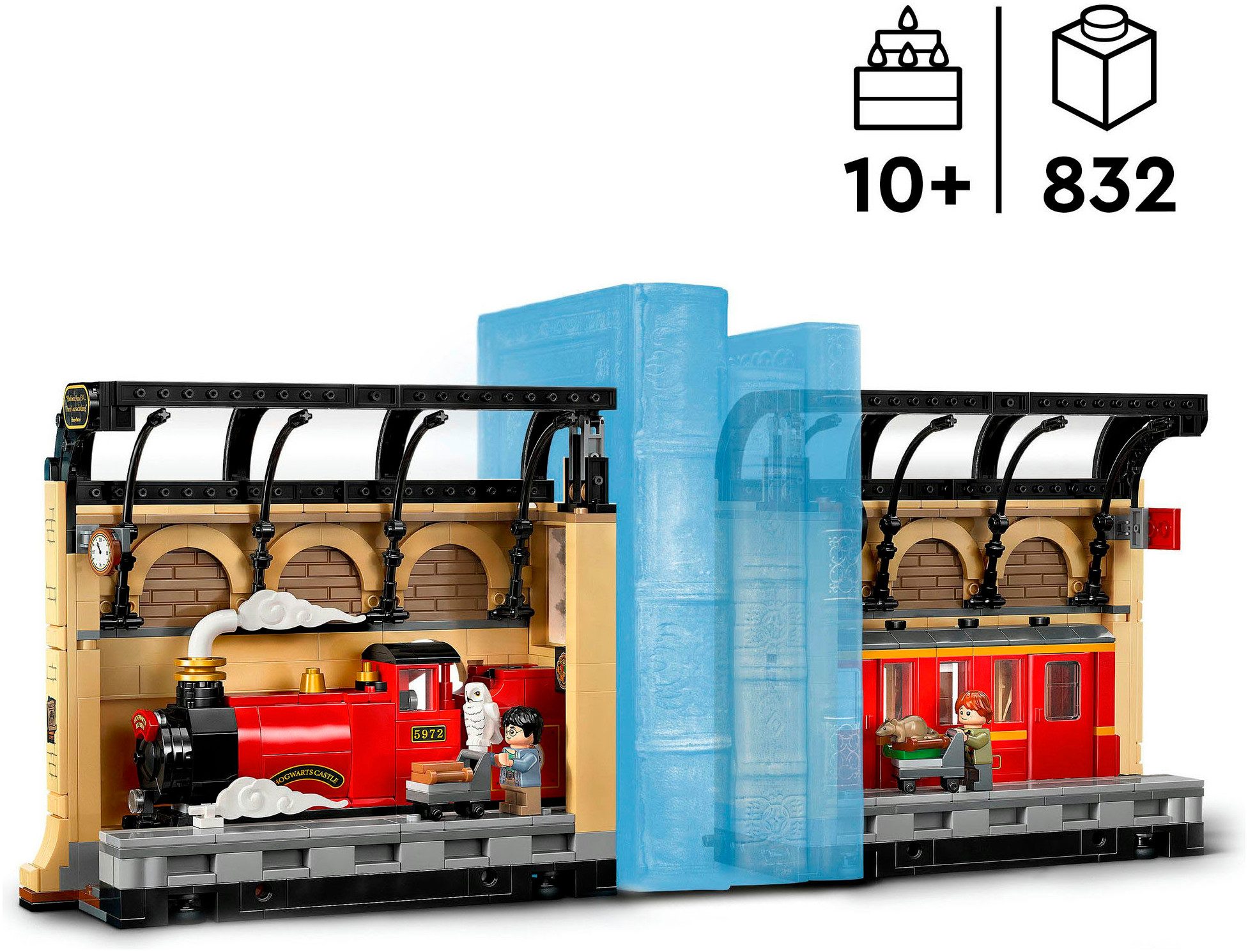 LEGO® Buchstütze: Hogwarts Express (76450), LEGO Harry Potter™ Konstruktionsspielsteine, (832 St), Made in Europe