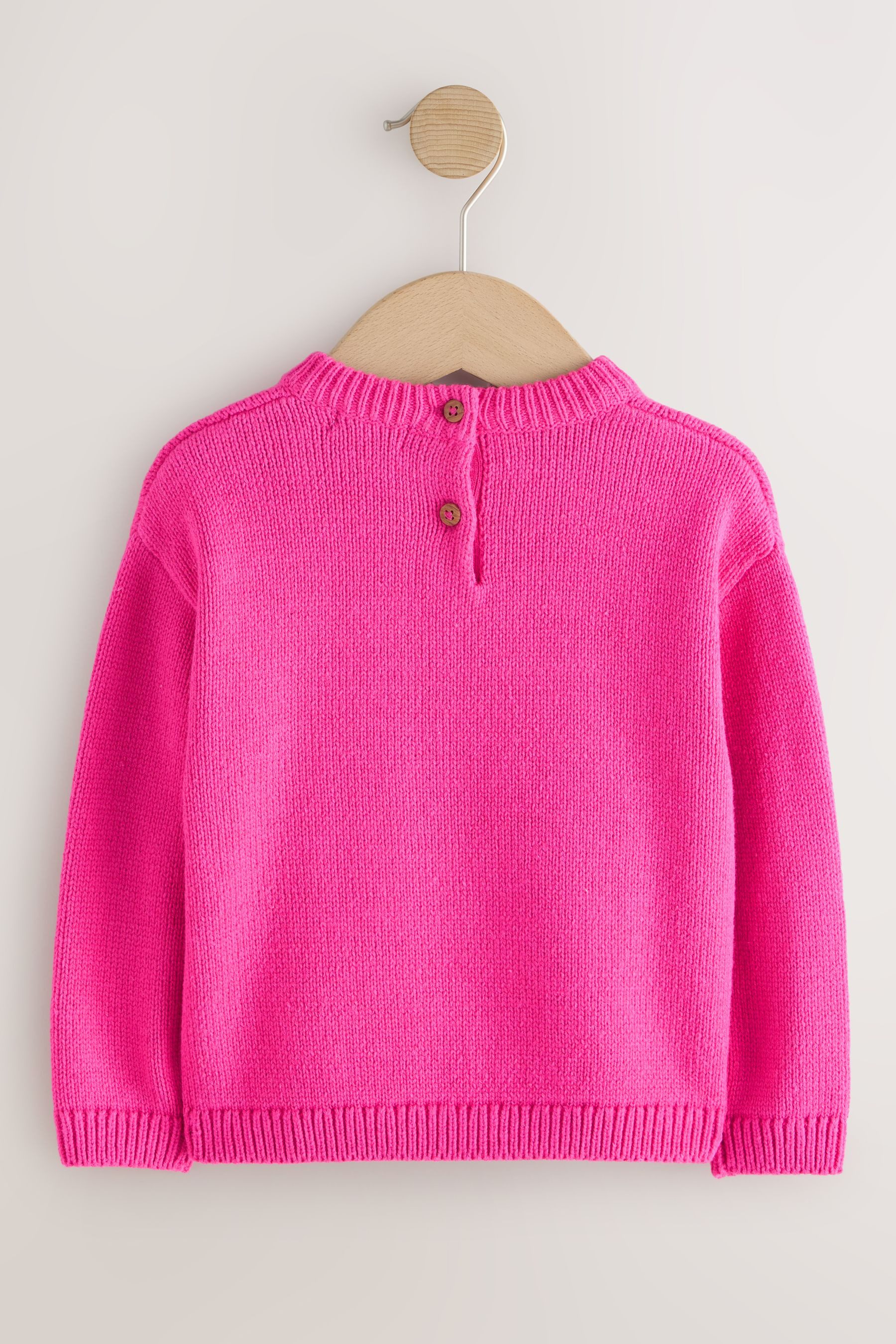 Next Strickpullover Strickpullover mit Kirschstickerei (1-tlg)