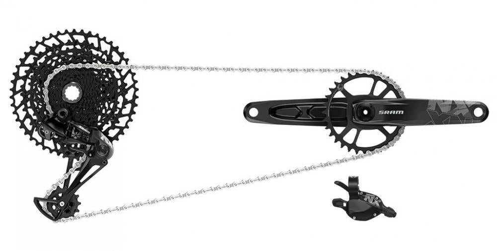 SRAM Schaltung SRAM Schaltgruppenset NX Eagle 1x12s DUB 170mm, Boost 32Z, 11-50Z