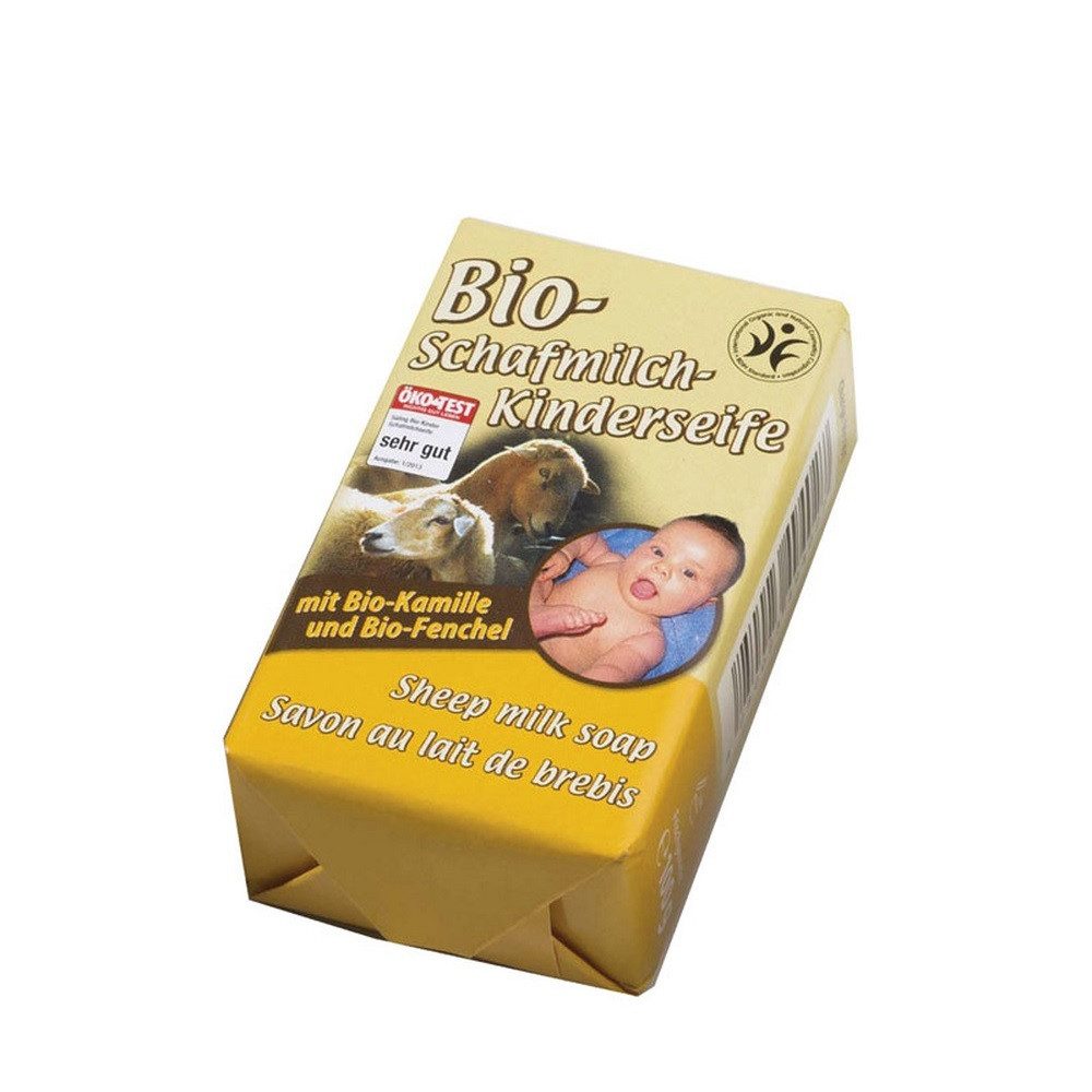 Saling Handseife Bio-Schafmilch-Kinderseife - Kamille-Fenchel 100g