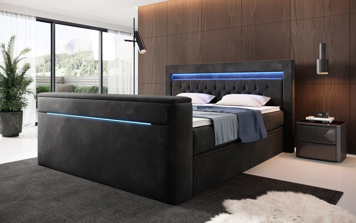 Luxusbetten24 Boxspringbett Jupiter, mit TV Lift, günstig online kaufen