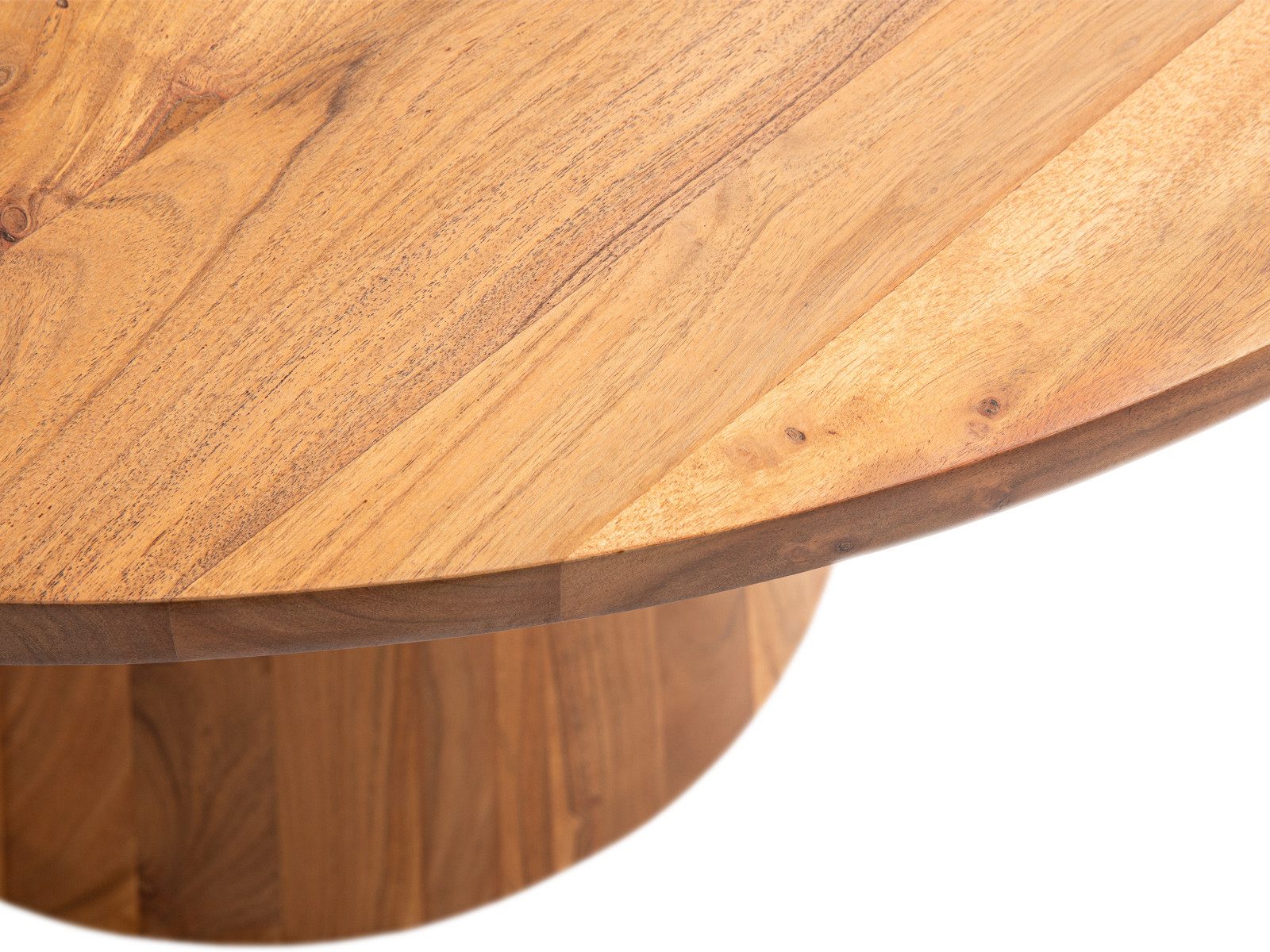 massivum Esstisch Osbon D120cm aus Akazienholz (1-St)