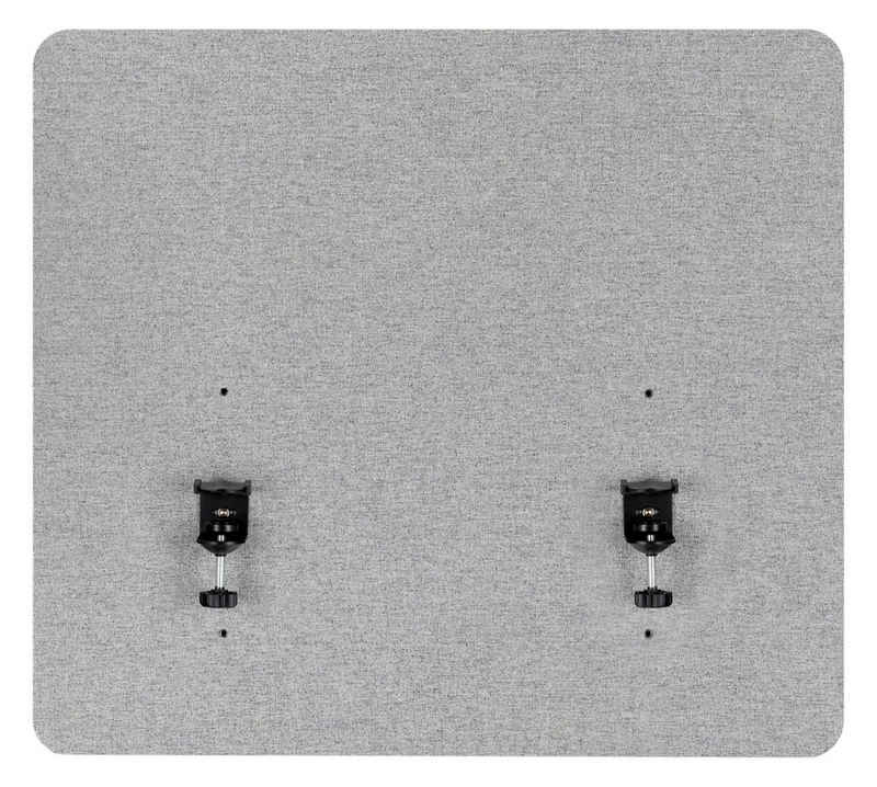 Pronomic Stellwand Tischtrennwand - Schalldämmender Sichtschutz für Beruf und zu Hause (DiviDesk, 1 St., In 3 Höhen am Tisch zu befestigen), Textilbezug, Optimiert die Raumakustik