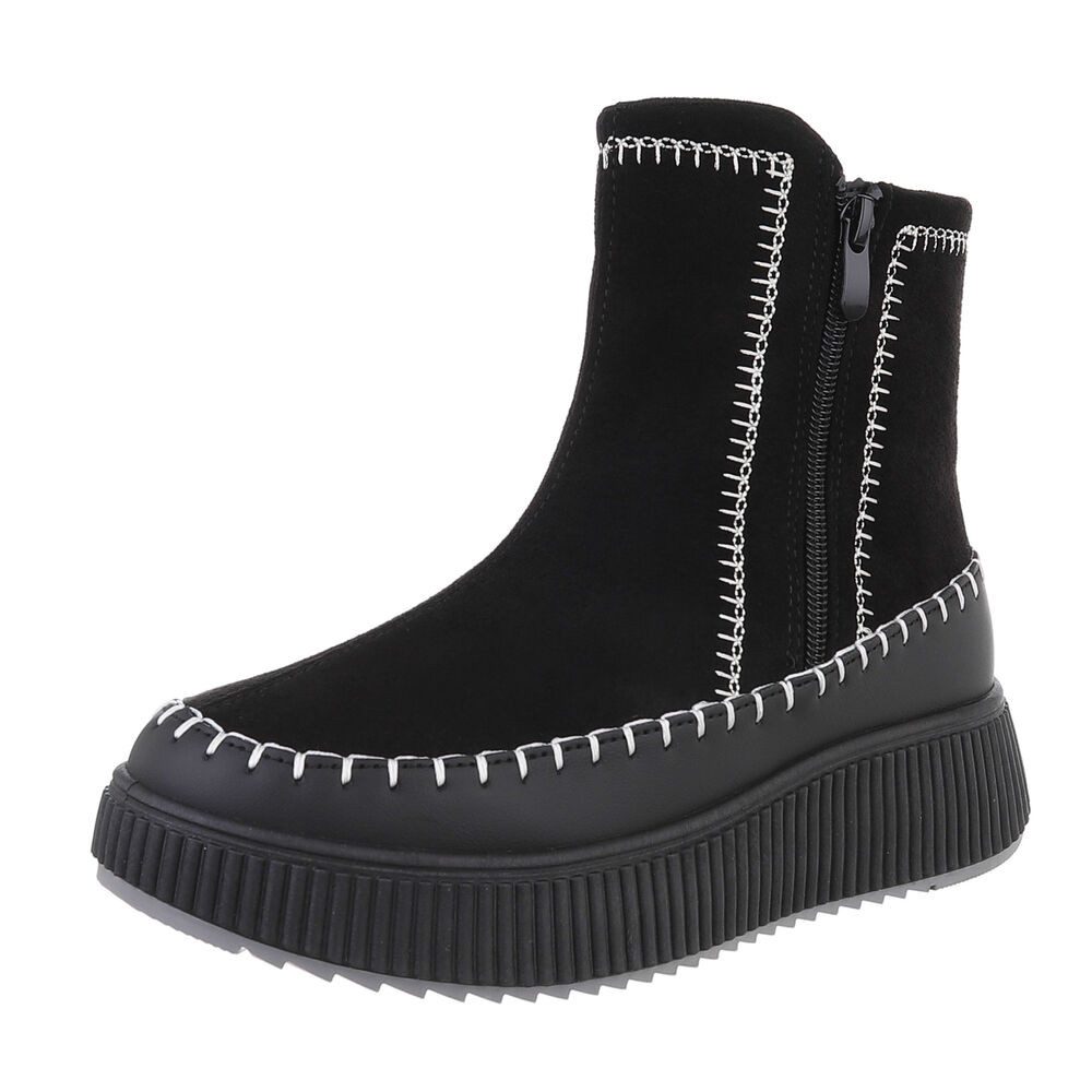 Ital-Design Damen Freizeit Plateaustiefelette (87214664) Flach günstig online kaufen