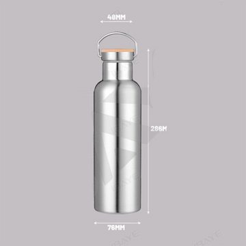 EBUY Trinkflasche Edelstahl Trinkflasche 1000ML Isolierflasche Wasserflasche