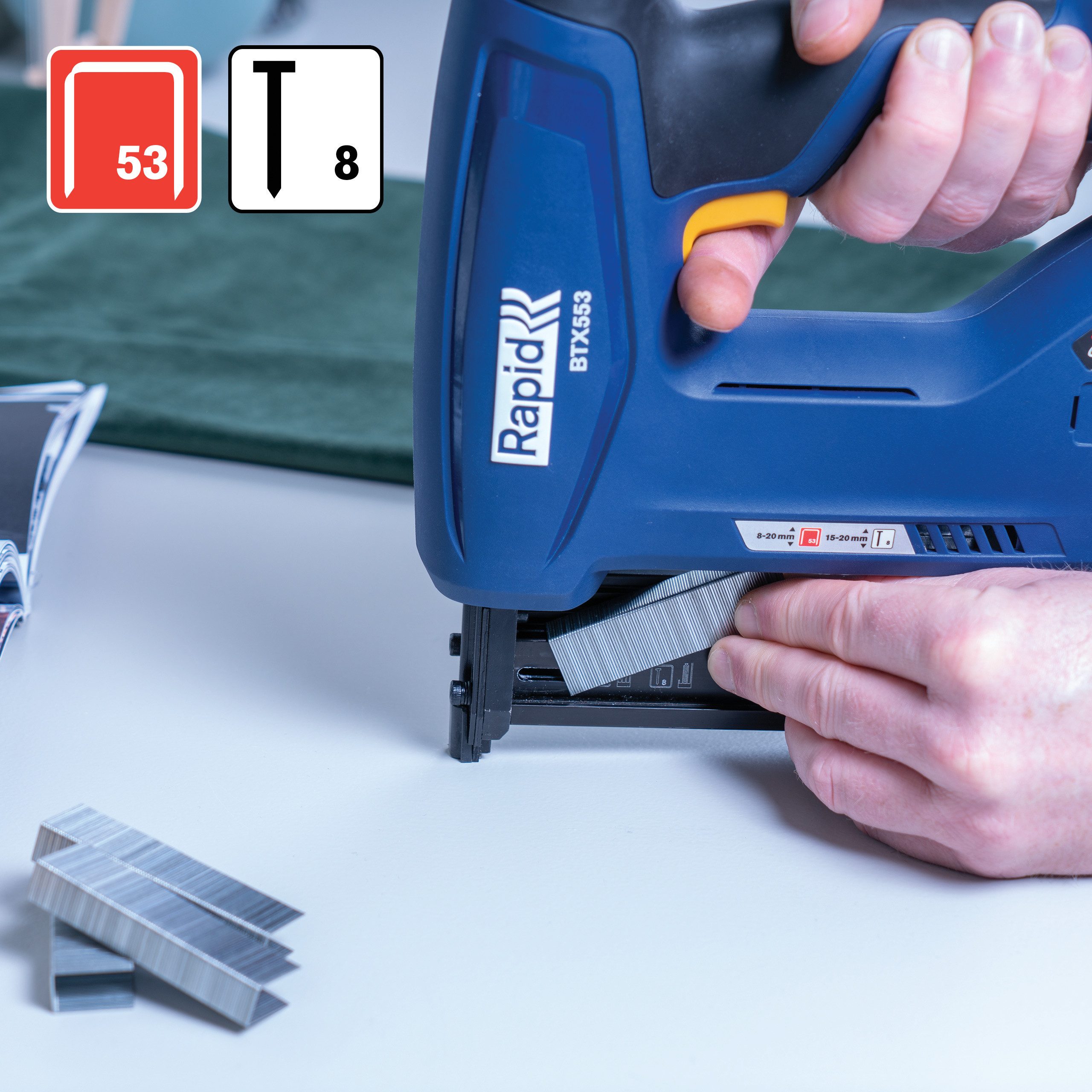 Rapid Akku-Tacker BTX553 Akku-Tacker 18V für Bosch Akkus Typ 53 & 8 Nagler 5001509