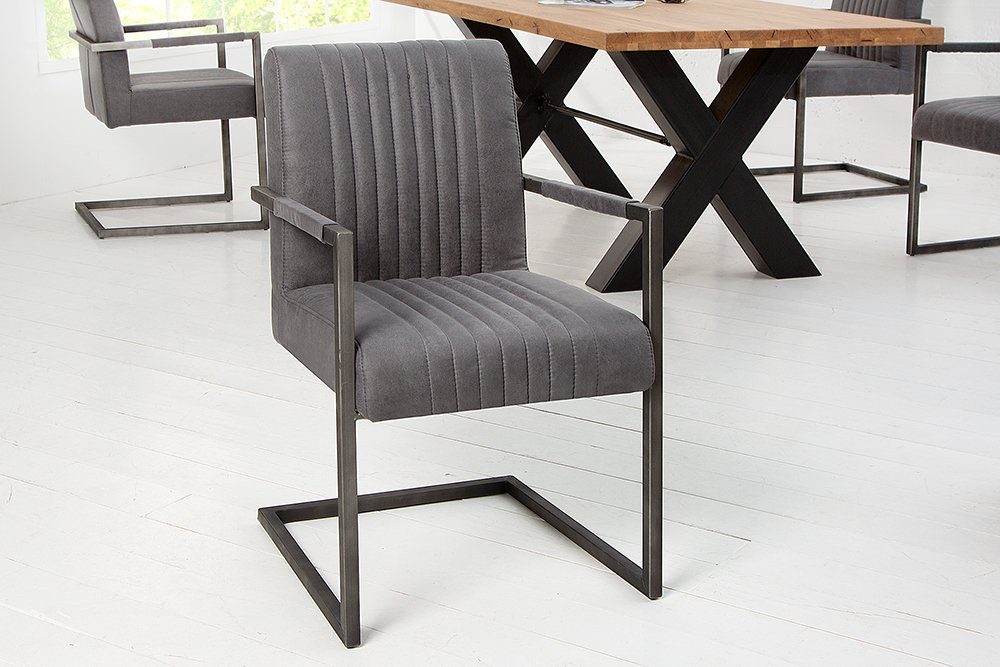 riess-ambiente Freischwinger BIG ASTON vintage grau günstig online kaufen