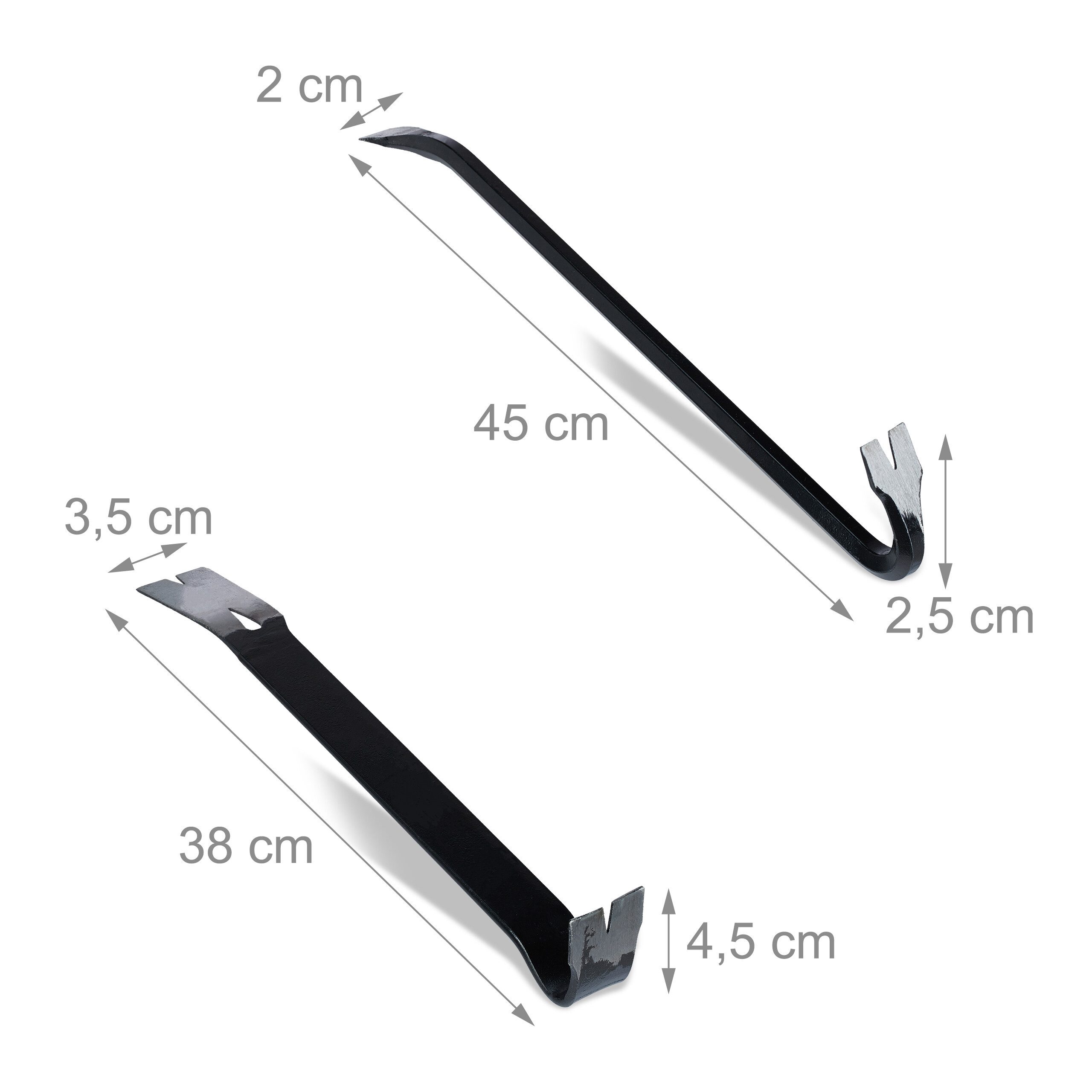 relaxdays Brecheisen 2 tlg. Set