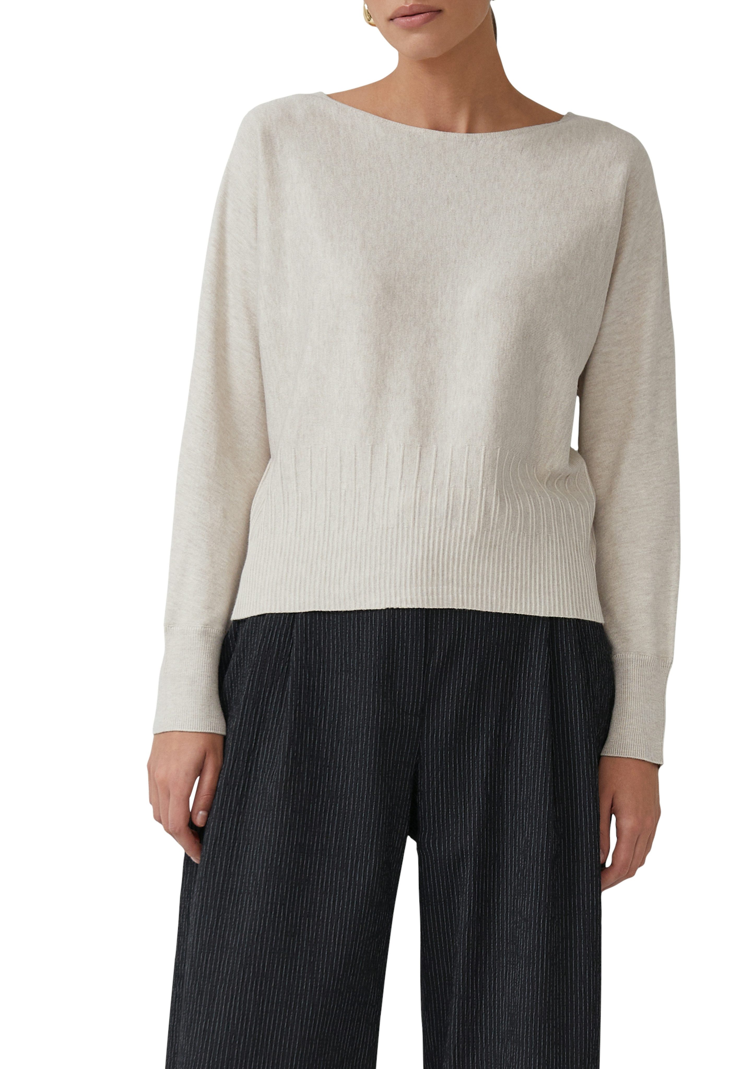 s.Oliver BLACK LABEL Strickpullover mit Fledermausärmeln günstig online kaufen
