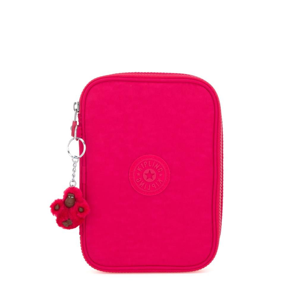 KIPLING Federmäppchen 100 PENS, True Pink (pink), Federmappe, Großes Stifteetui für bis zu 100 Stifte
