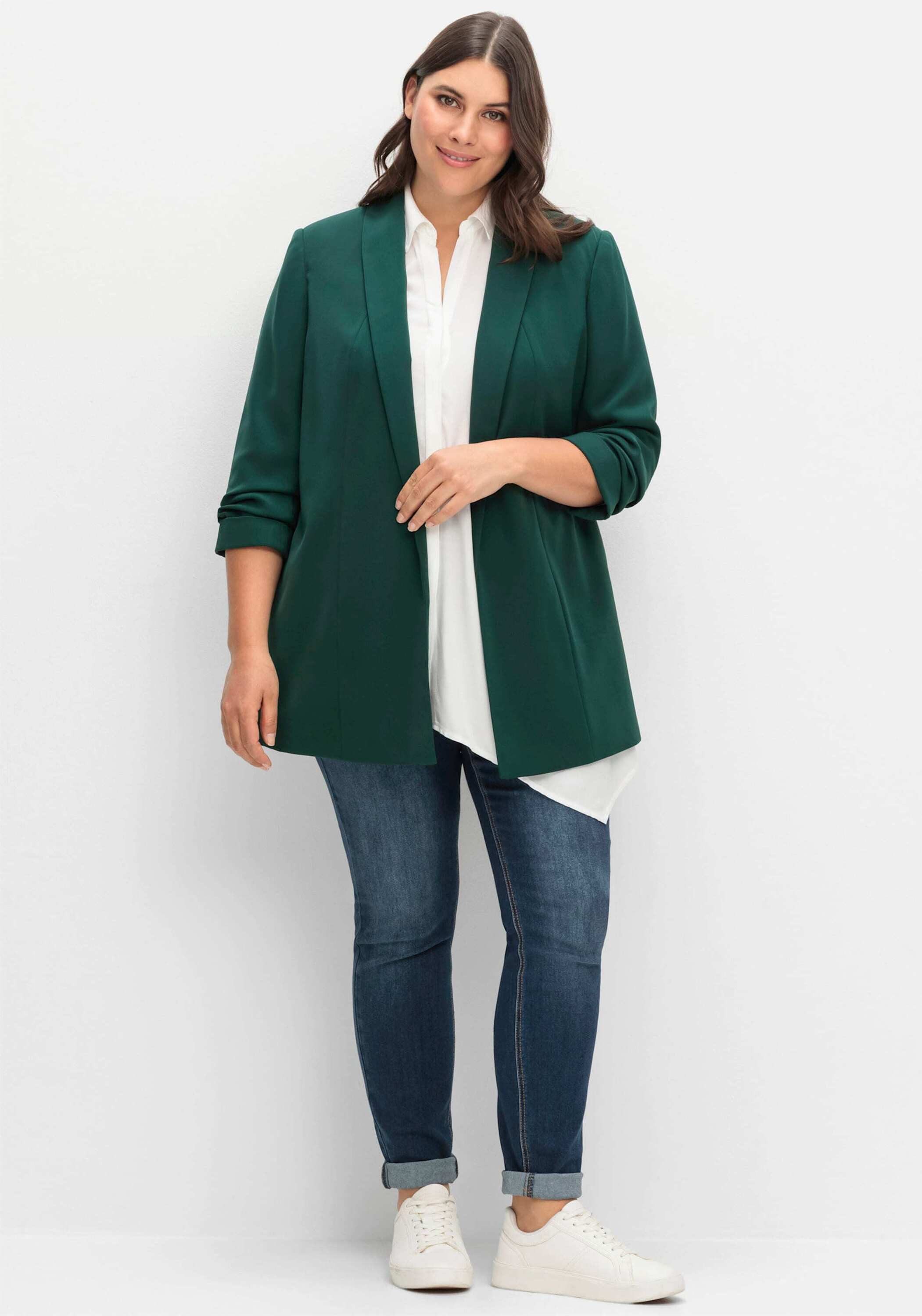 Sheego Blusenblazer Longblazer Langarm günstig online kaufen