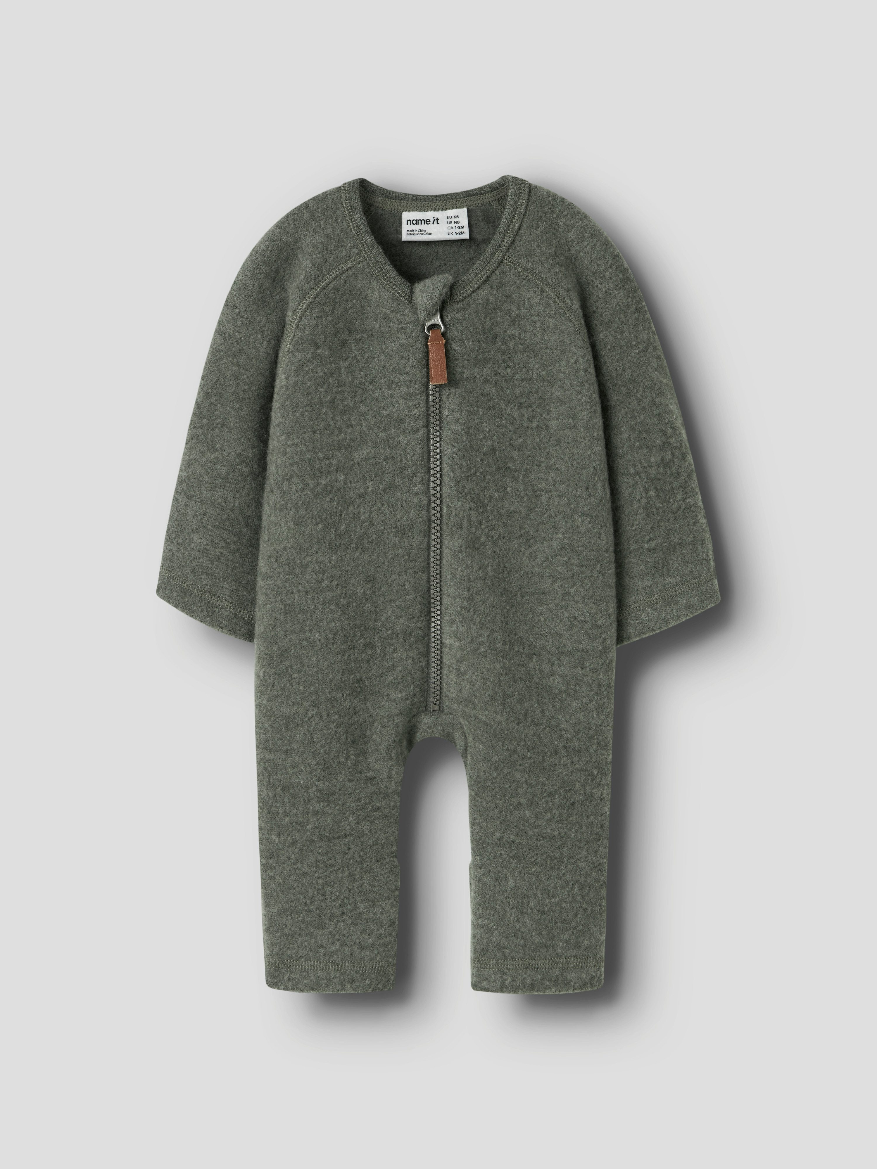 Name It Overall NBMWMINO WOOL BRU LS SUIT NOOS Wolle